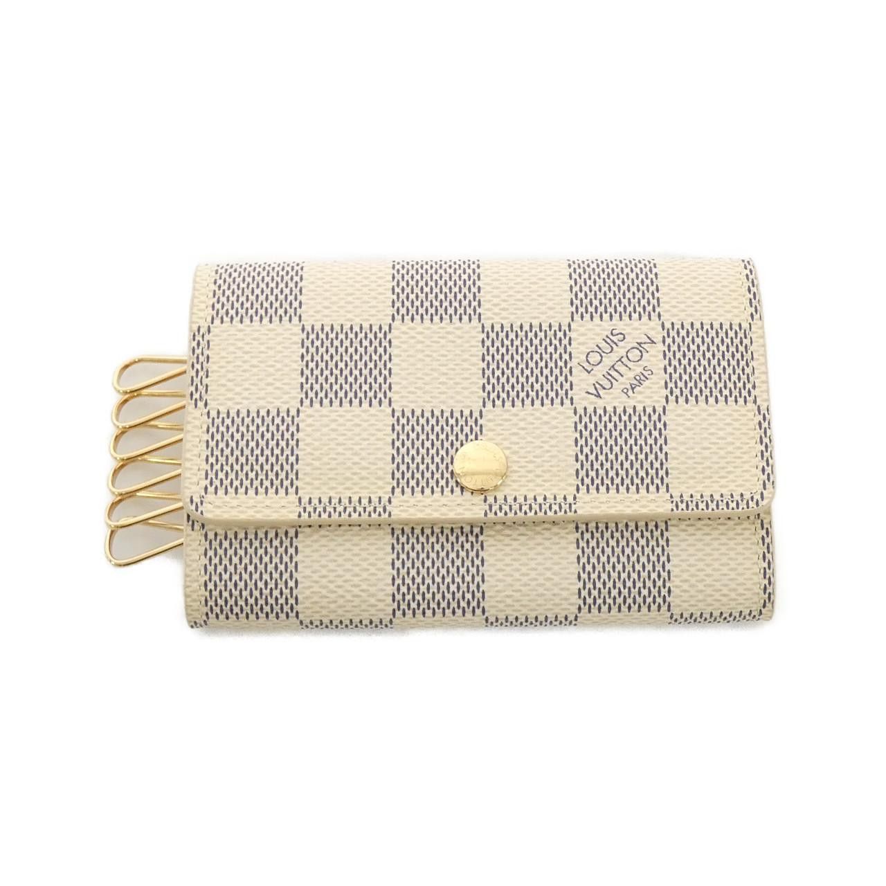 Louis Vuitton Louis Vuitton Louis Vuitton Multicles Damier Azur Key Case Canvas Key case N61745 Size ONE SIZE - 1 Thumbnail