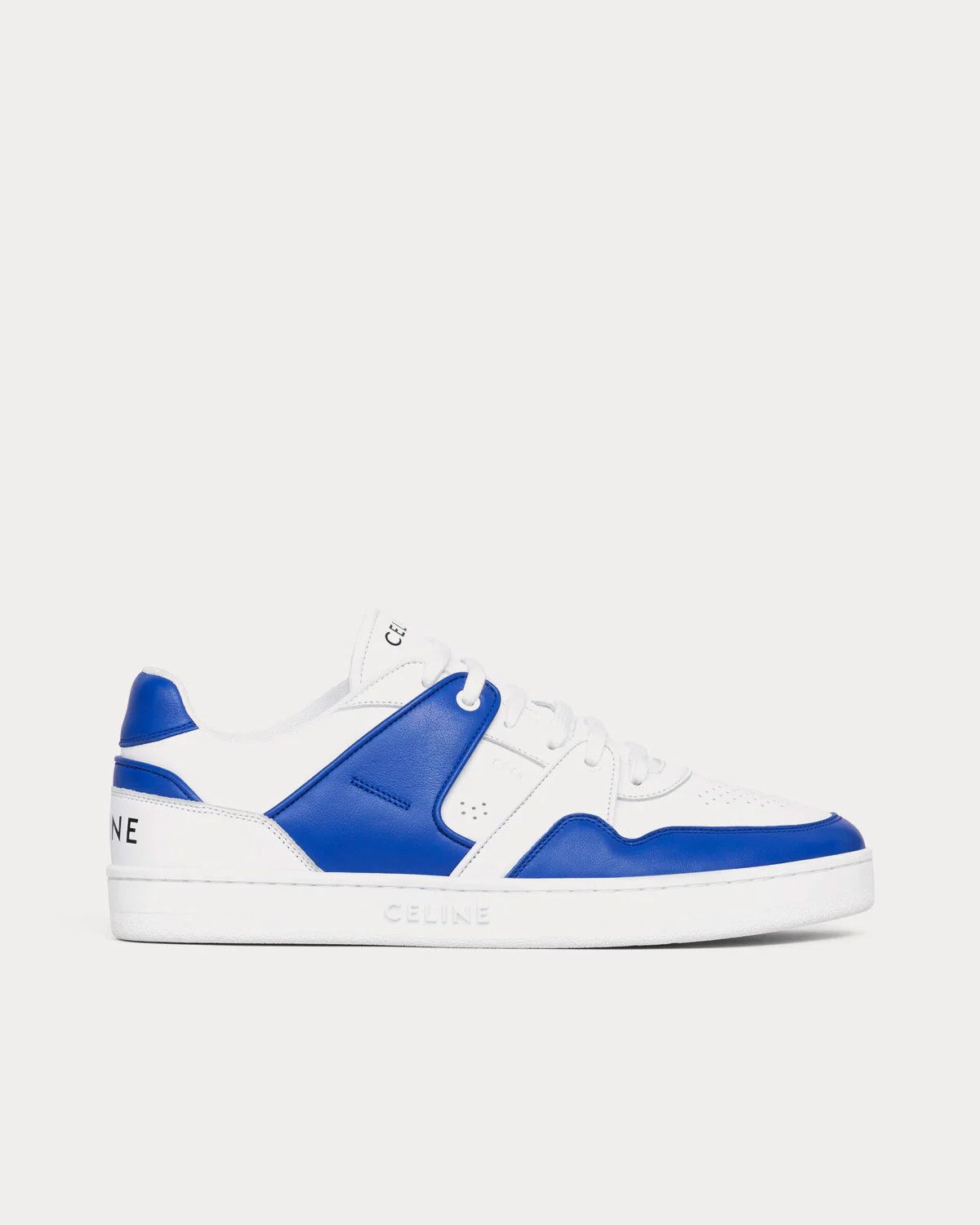 Celine o1bcso1str0824 Trainer CT-04 Low-Top Sneakers in White Blue Size US 7 / EU 40 - 1 Thumbnail