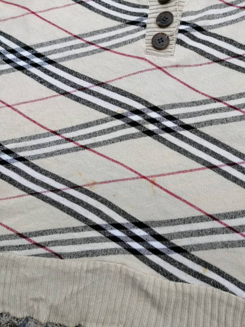 Burberry × Japanese Brand Burberry London Nova Check Knitwear Size S / US 4 / IT 40 - 3 Thumbnail
