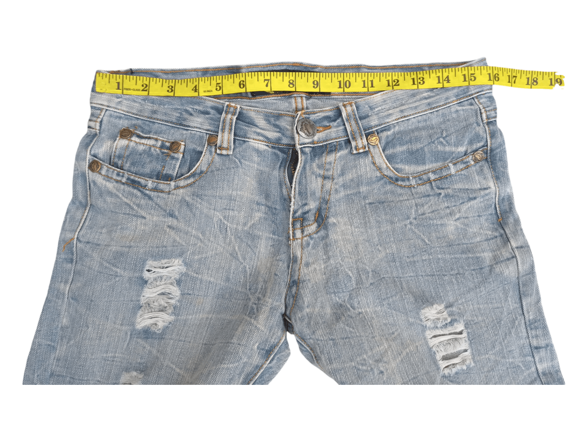 Japanese Brand Alcapone Japan Whiskered Distressed Flared Jeans Size US 30 / EU 46 - 17 Thumbnail