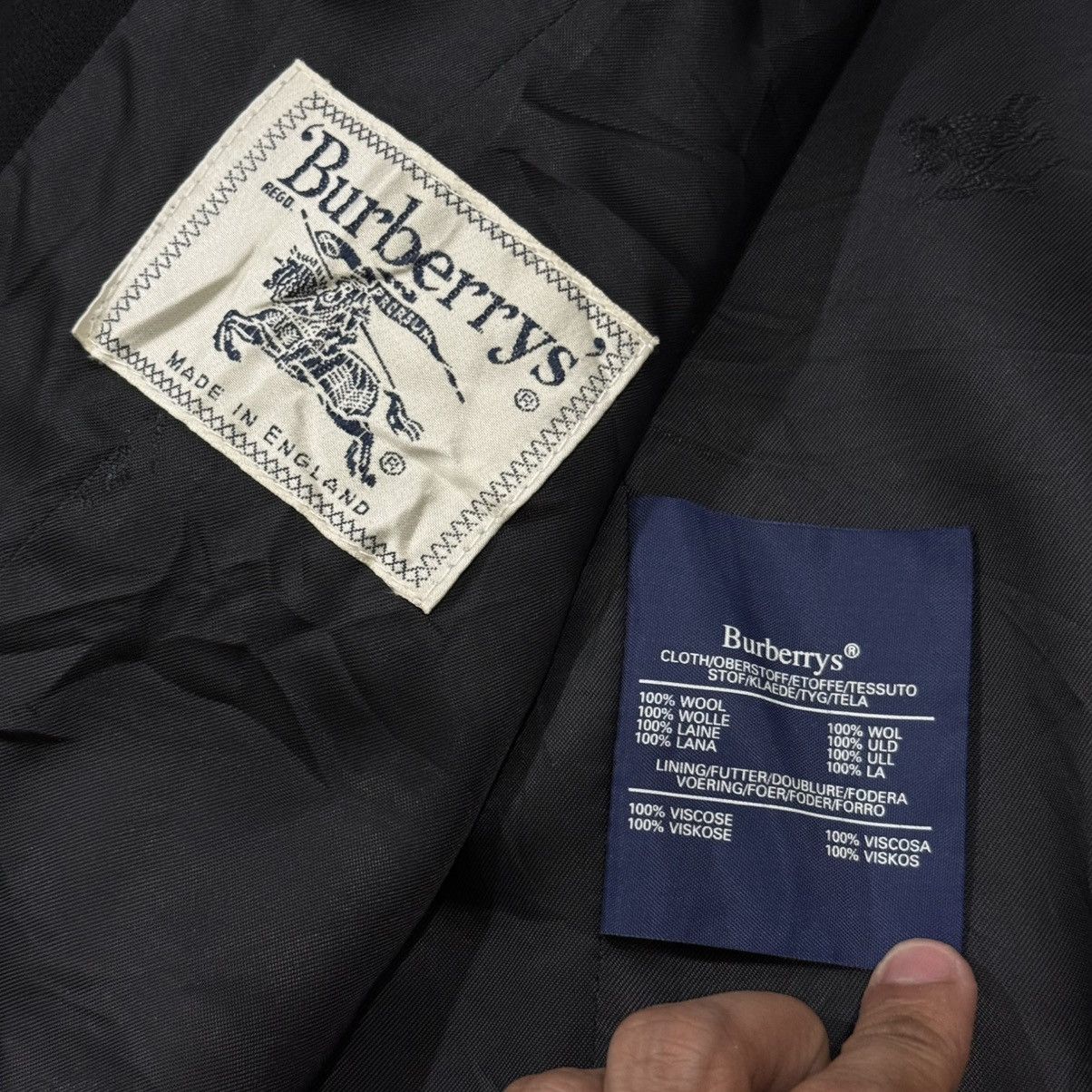 Burberry Vintage Burberry England Gold Buttons Casual Wool Jacket Size M / US 6-8 / IT 42-44 - 20 Thumbnail