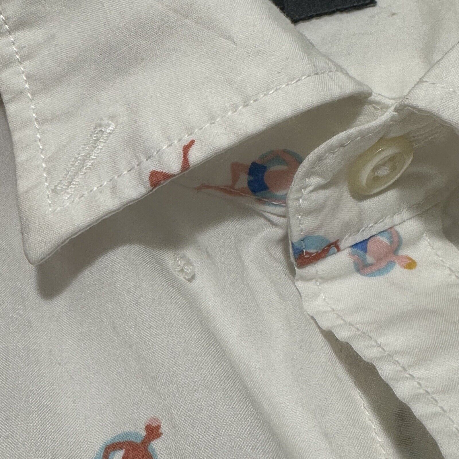Bonobos Bonobos XL Long Button Down Dress Shirt Swimmer Pattern Size US XL / EU 56 / 4 - 4 Thumbnail