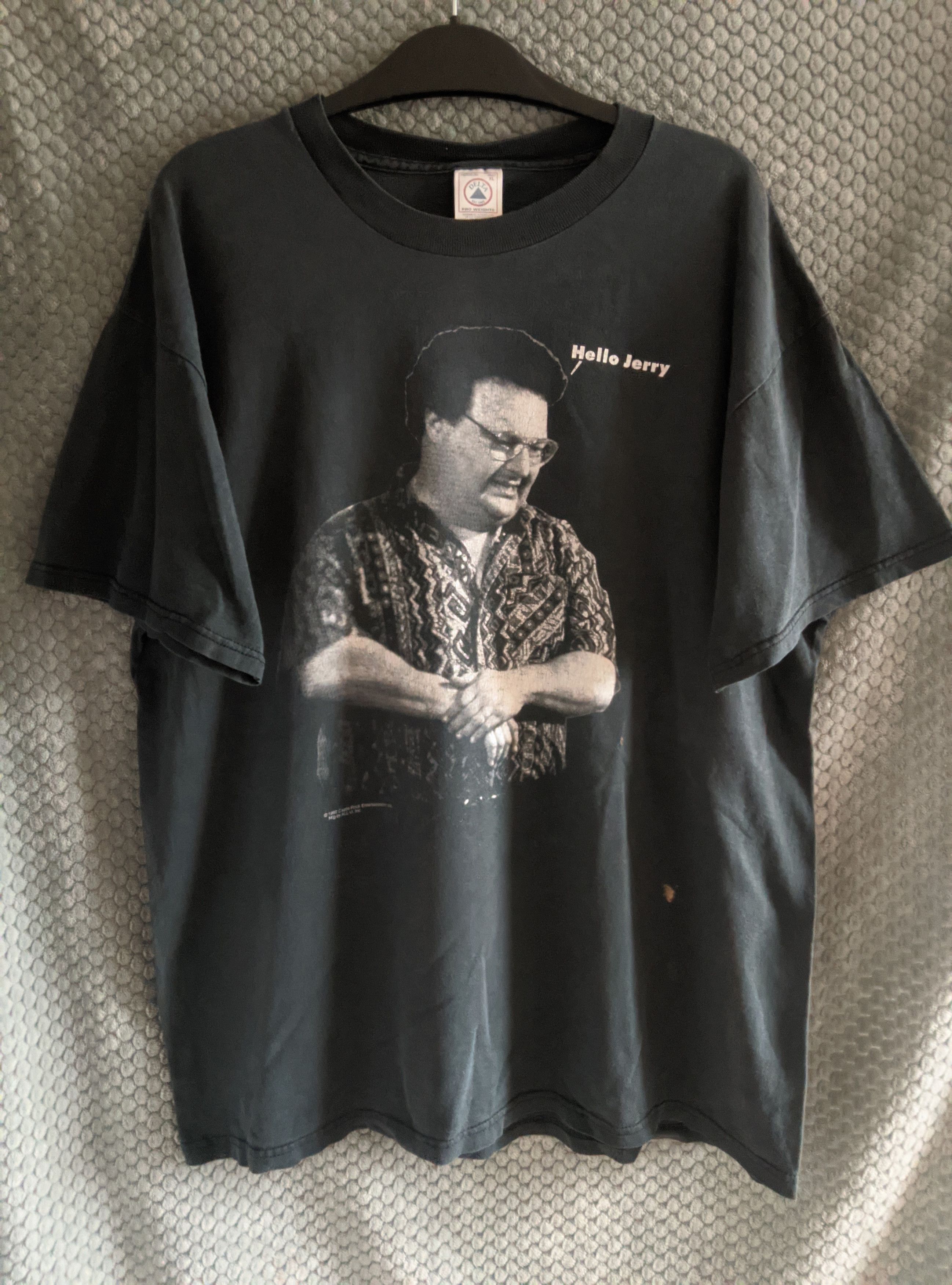 Vintage 1997 seinfield show hello jerry hello newman y shirt