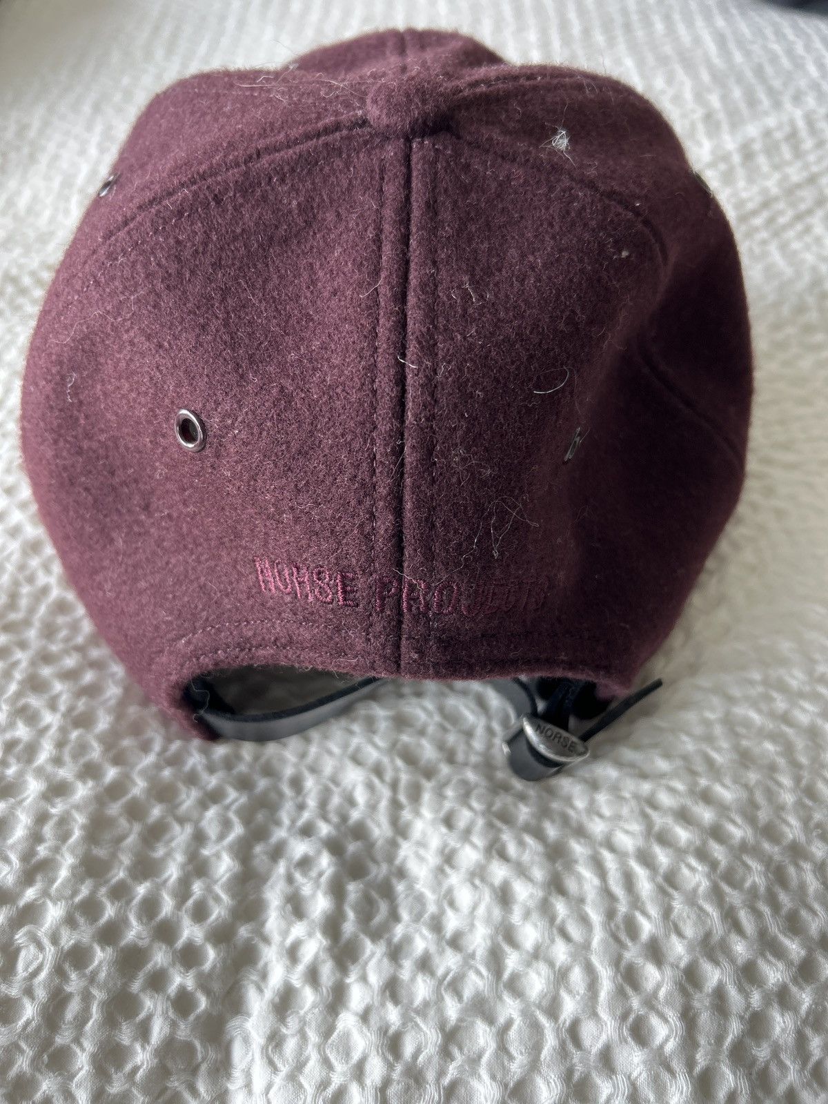 Norse Projects Maroon Wool Norse Projects cap Size ONE SIZE - 2 Thumbnail