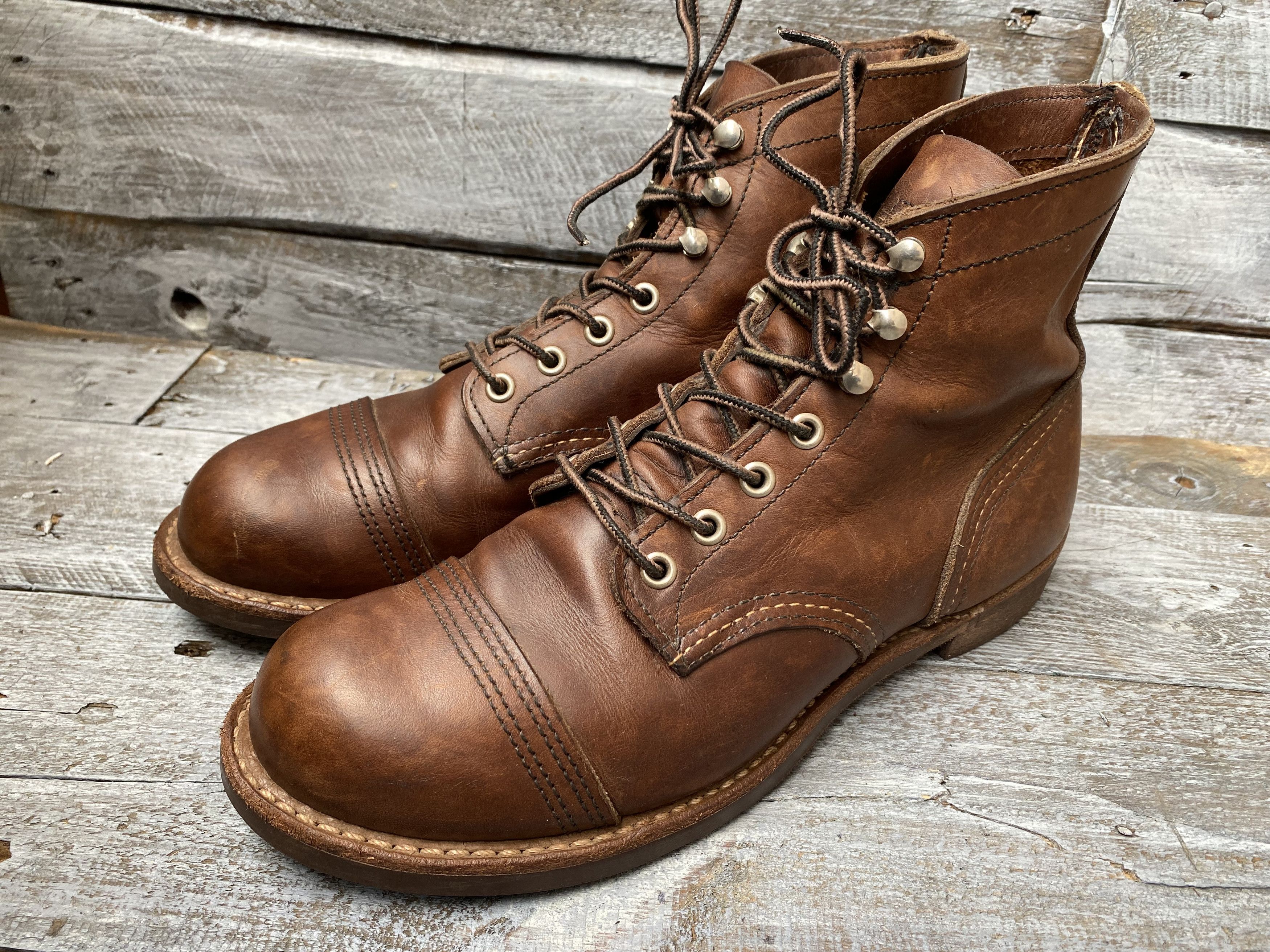 Red Wing Redwing Heritage iron ranger amber harness bootssz 7.5D Size US 7.5 / EU 40-41 - 2 Thumbnail