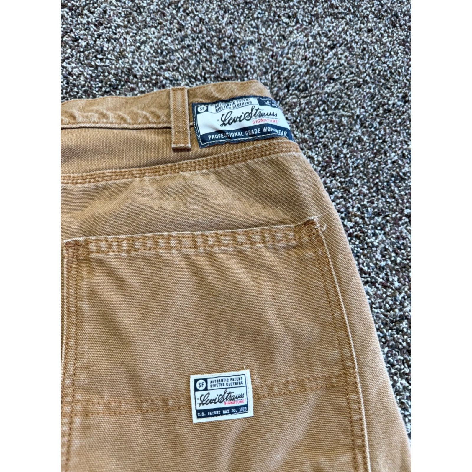 Levi's Levis Jeans Men 38X32 Denim Cotton 5-Pocket Straight Blue Regular Tan Vintage No Size US 38 / EU 54 - 3 Thumbnail