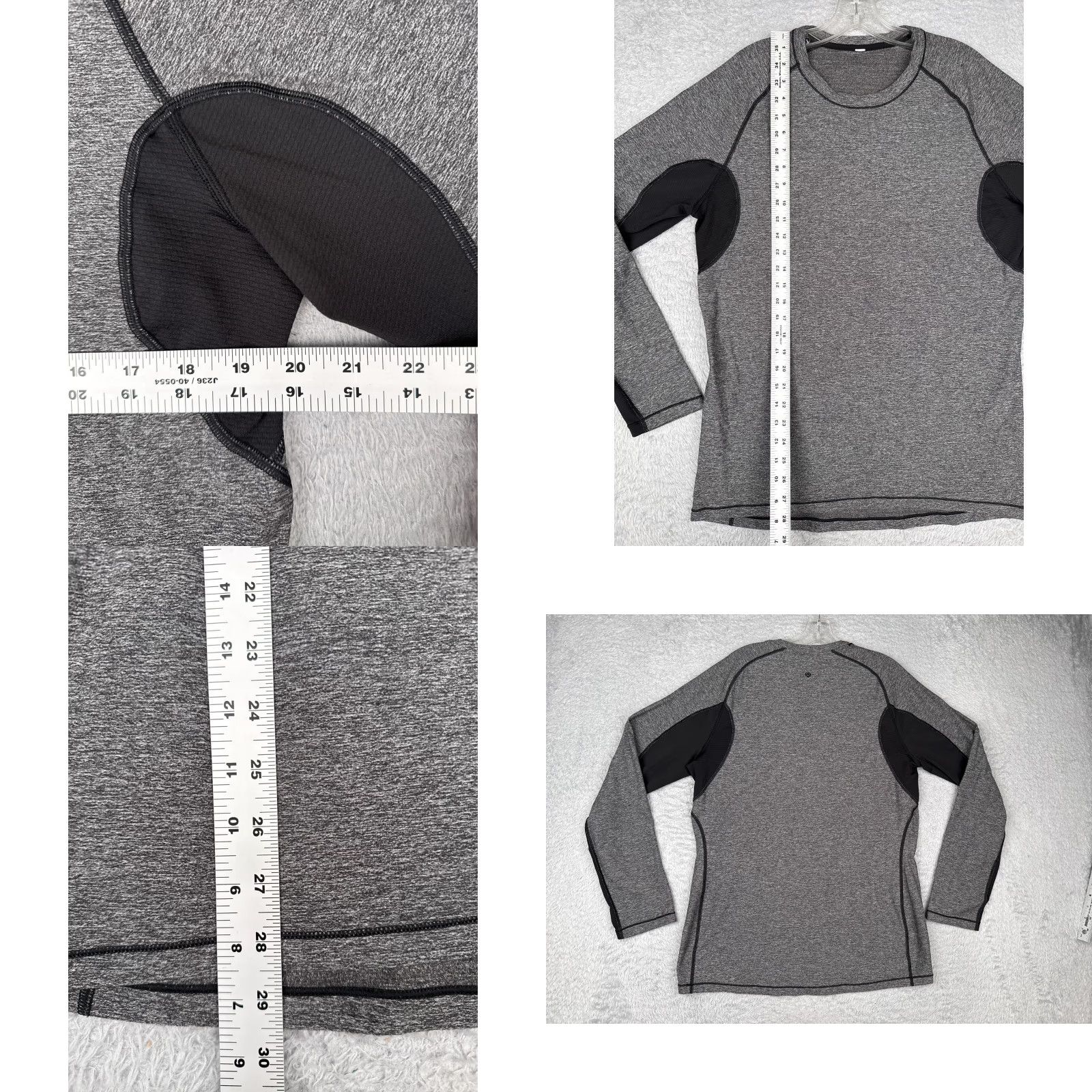 Lululemon Lululemon Shirt Mens M Gray Heathered Blaze Long Sleeve Run Running M3400S Size US M / EU 48-50 / 2 - 8 Thumbnail