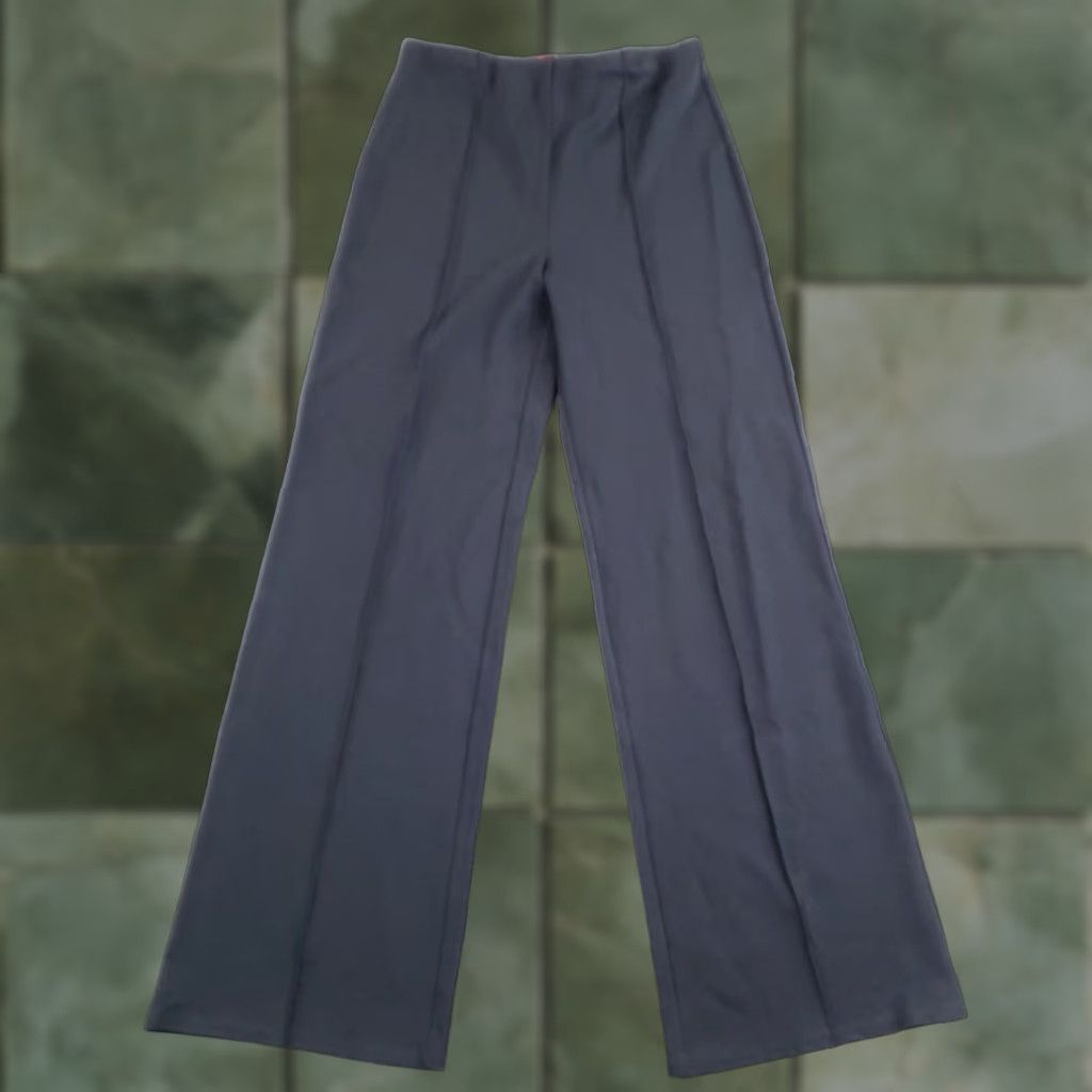 Vintage Jude Connally Womens Small Black Felicia Wide Leg Dress Stretch Made USA Pants Fashion Size 28" / US 6 / IT 42 - 1 Thumbnail