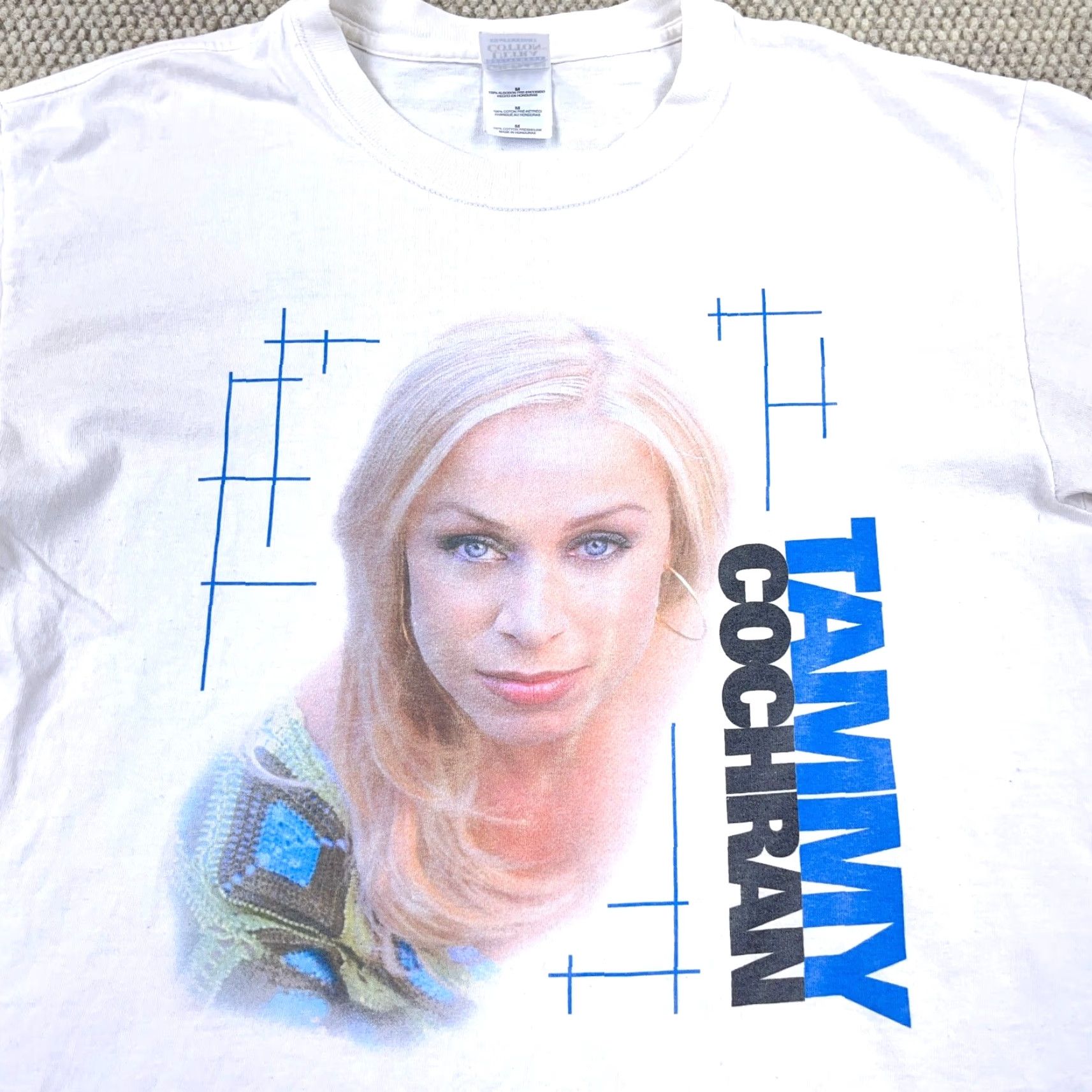 Gildan Vintage Tammy Cochran Shirt Adult M White Gildan T-Shirt Band Graphic Print Short Sleeve Crew Neck Cotton Knit Men Mens Size US M / EU 48-50 / 2 - 3 Thumbnail
