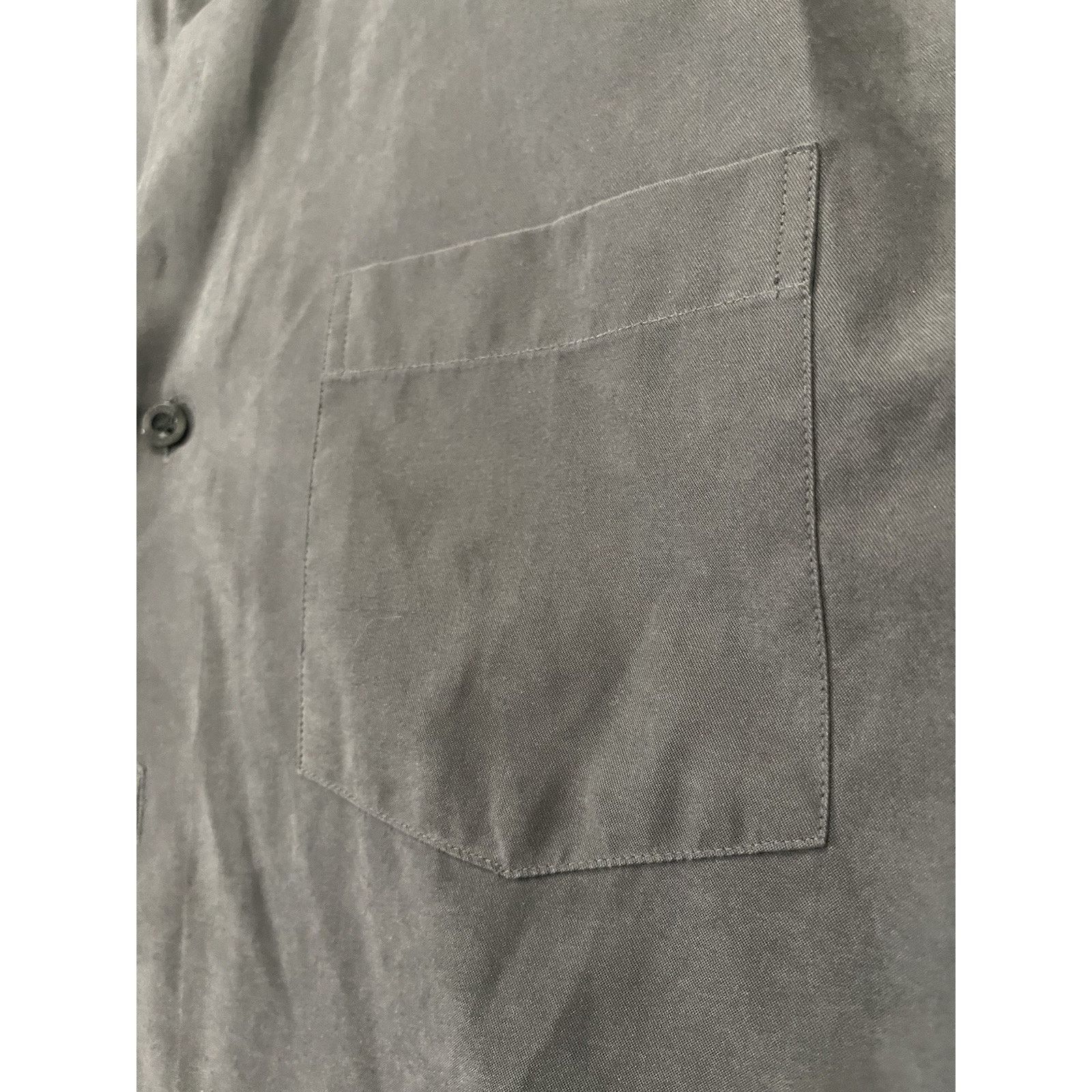 Brandini BRANDINI Korean Men's Button Down Shirt Size M, Gray Velvet Size US M / EU 48-50 / 2 - 3 Thumbnail