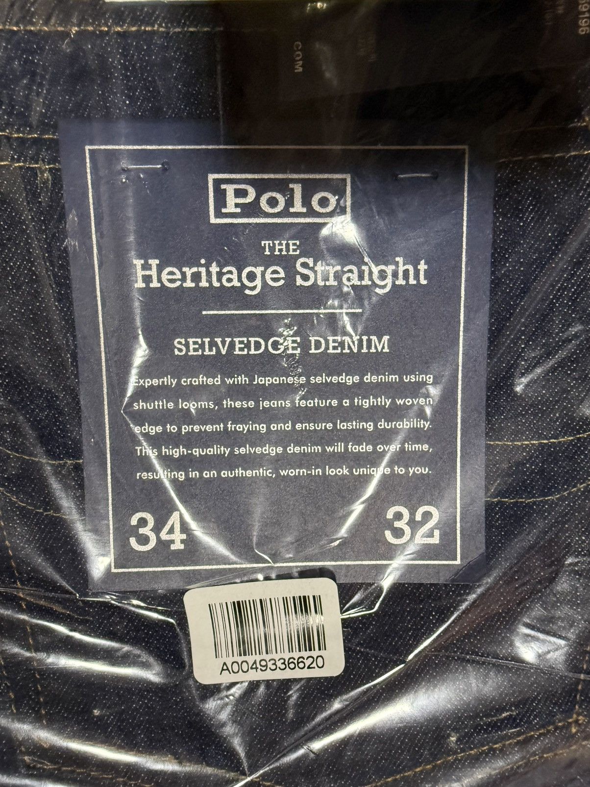 Polo Ralph Lauren Polo Ralph Lauren Heritage Straight Selvedge Jeans 34 x 32 Size US 34 / EU 50 - 10 Thumbnail