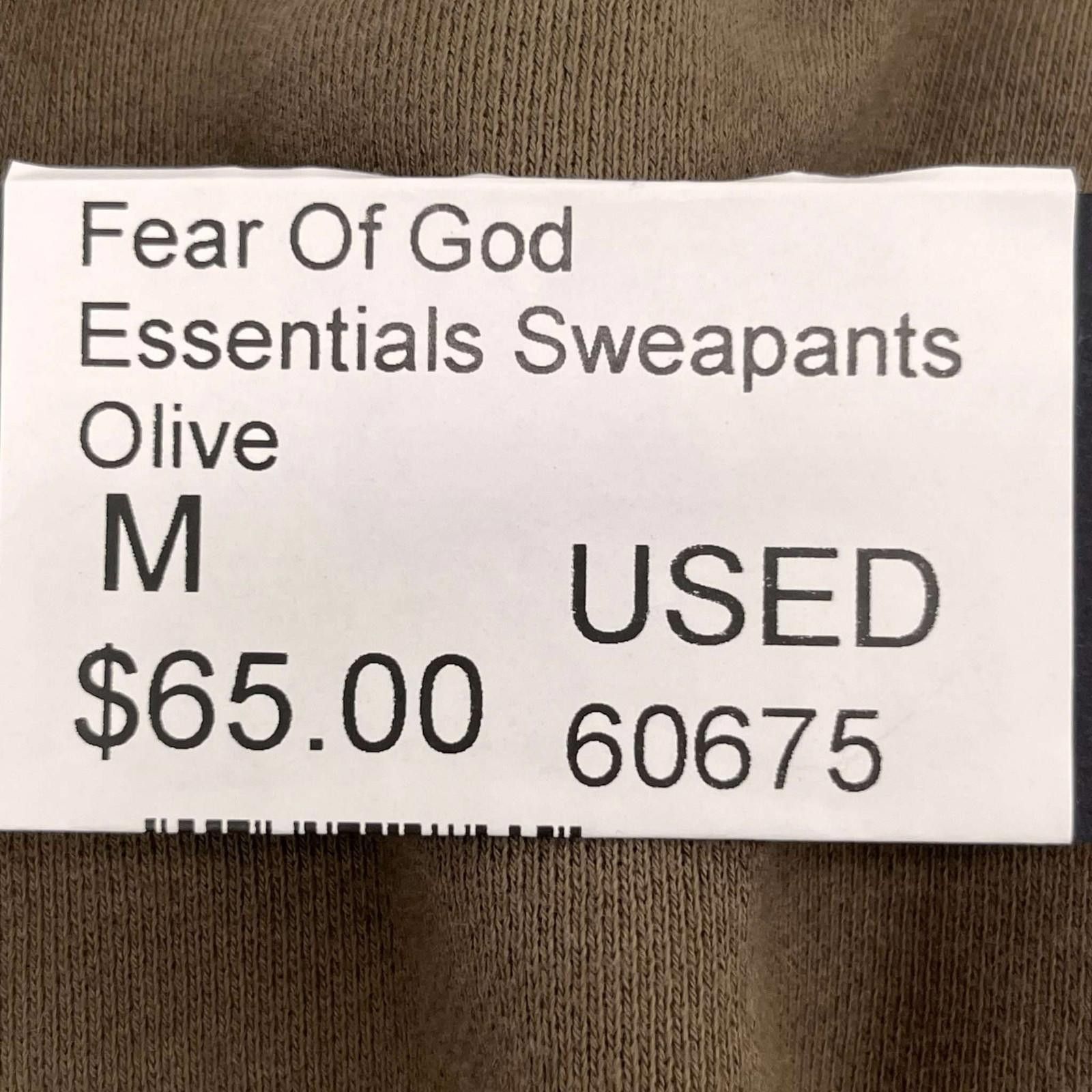 Fear of God Fear Of God Essentials Sweatpants Olive M Used Size US 32 / EU 48 - 12 Thumbnail