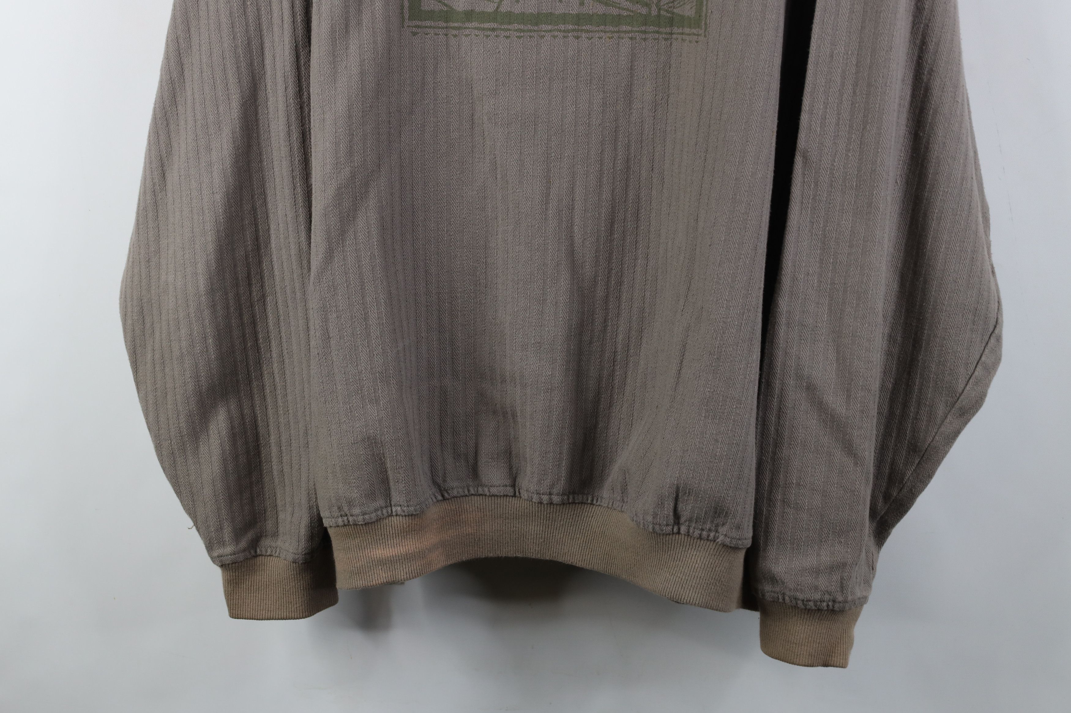 Vintage Vintage 90s Streetwear City Michigan Ribbed Sweatshirt Size US XL / EU 56 / 4 - 3 Thumbnail