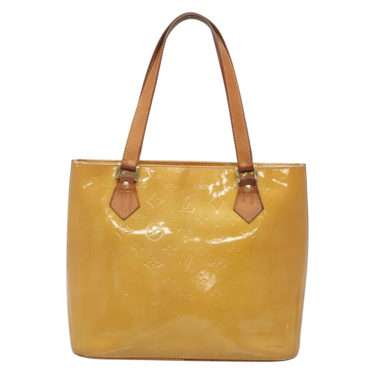 Louis Vuitton LOUIS VUITTON Monogram Vernis Houston Hand Bag Beige M91004 Size ONE SIZE - 2 Thumbnail