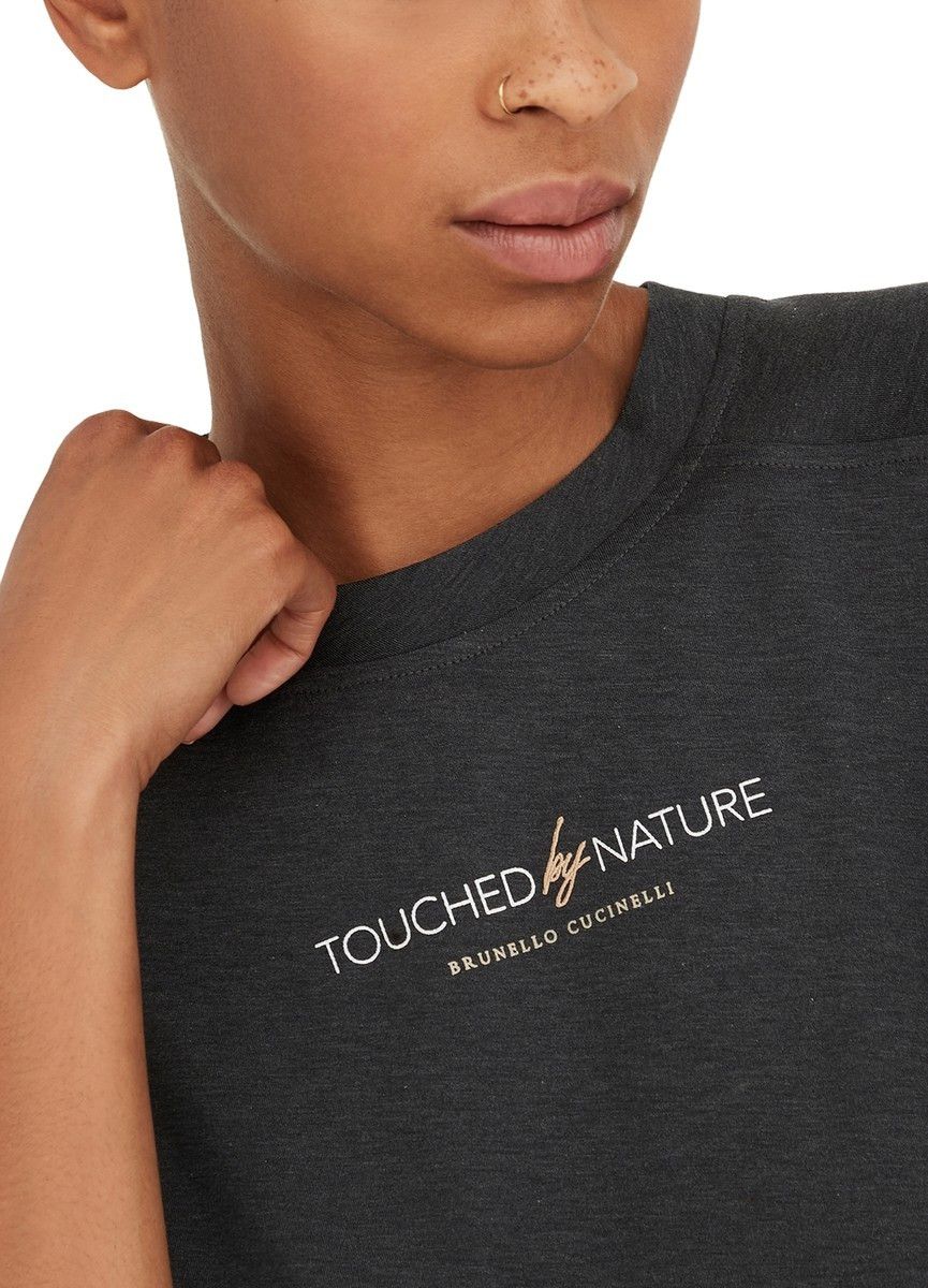 Brunello Cucinelli o1y0825 Crewneck T-Shirt in Black Size XS / US 0-2 / IT 36-38 - 2 Thumbnail