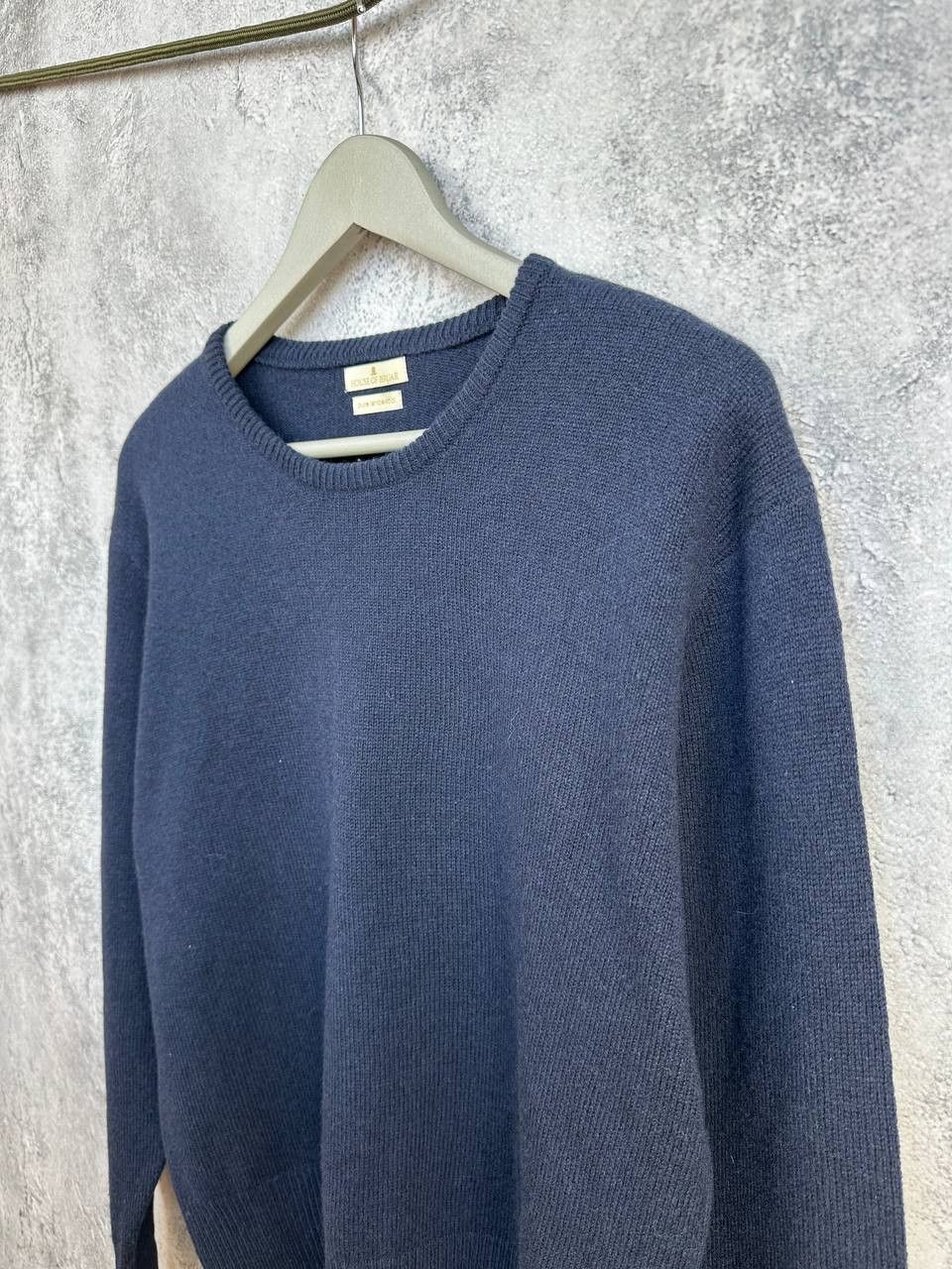 Other House of Bruar Pure Lambswool Crew Neck Sweater Navy Jumper Size US L / EU 52-54 / 3 - 5 Thumbnail