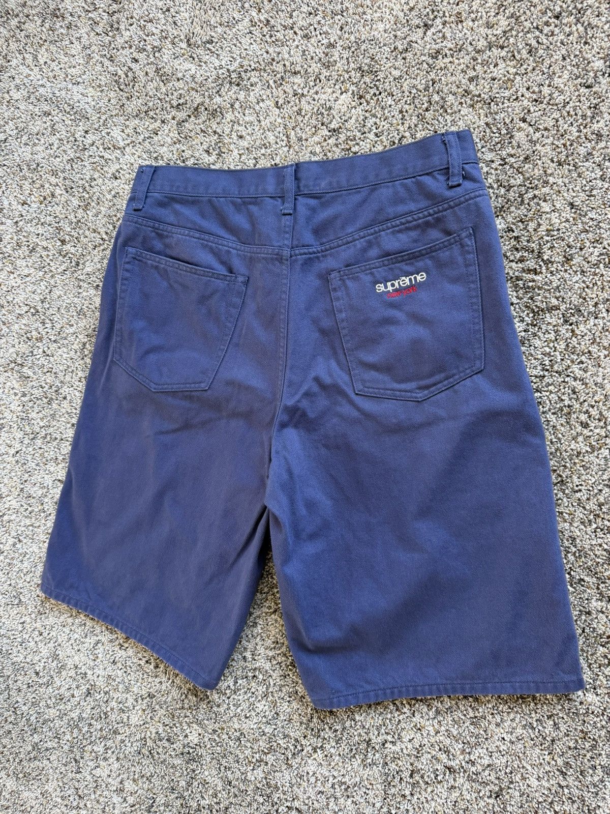 Supreme Supreme Baggy Jean Shorts Navy Blue SS24 Size US 32 / EU 48 - 10 Thumbnail