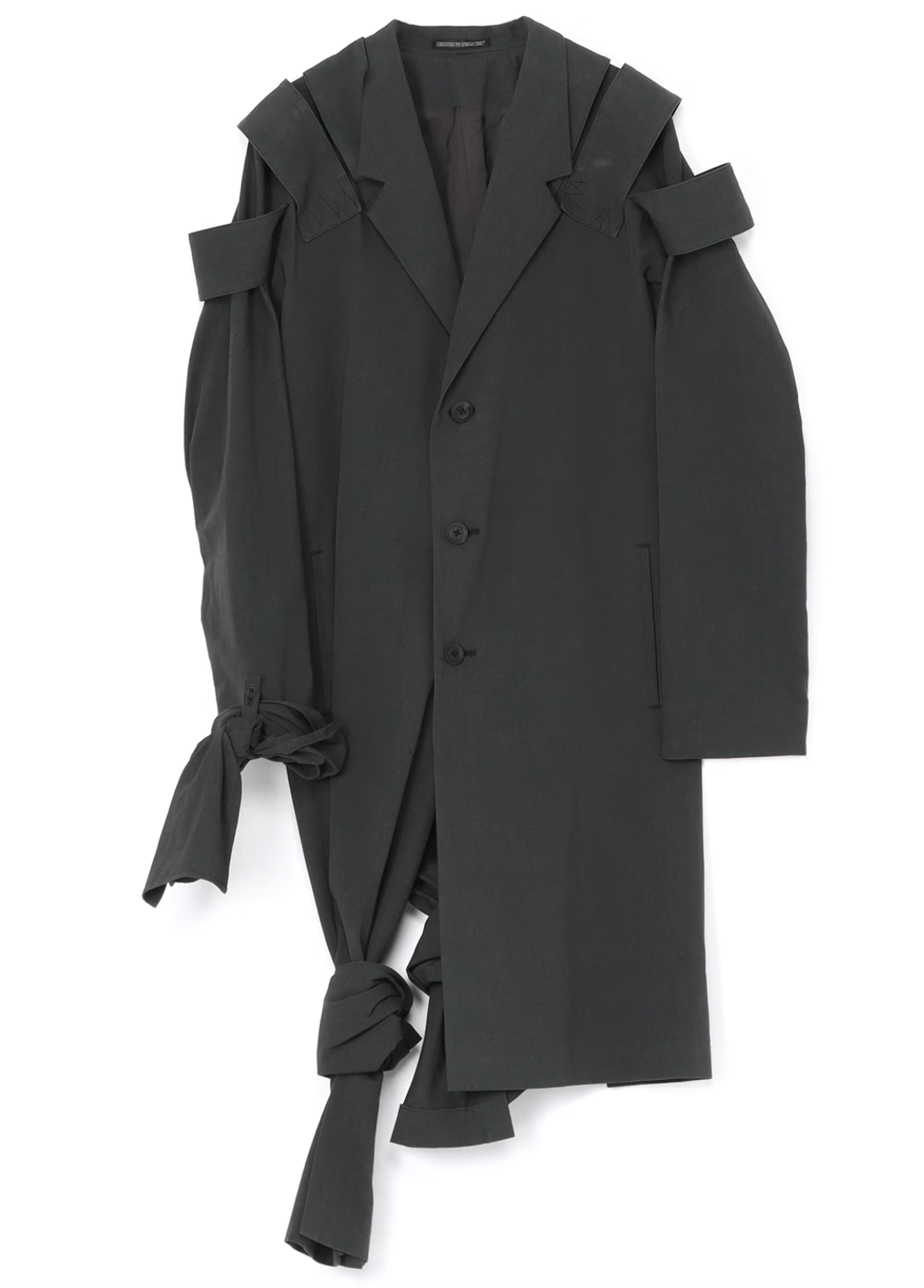Yohji Yamamoto Yohji Yamamoto Pour Homme - SHOULDER EPAULET DOUBLE JACKET Size US S / EU 44-46 / 1 - 1 Thumbnail