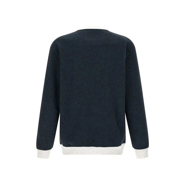 Brunello Cucinelli BRUNELLO CUCINELLI Blue Cotton Sweatshirt New & Authentic (M Size US XXL / EU 58 / 5 - 2 Thumbnail