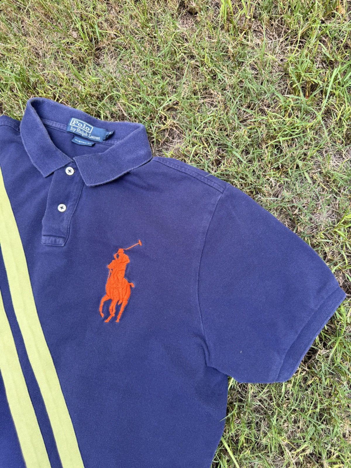 Polo Ralph Lauren Vintage Ralph Lauren Polo Shirt Mens Blue Green Rugby Size US XL / EU 56 / 4 - 5 Thumbnail