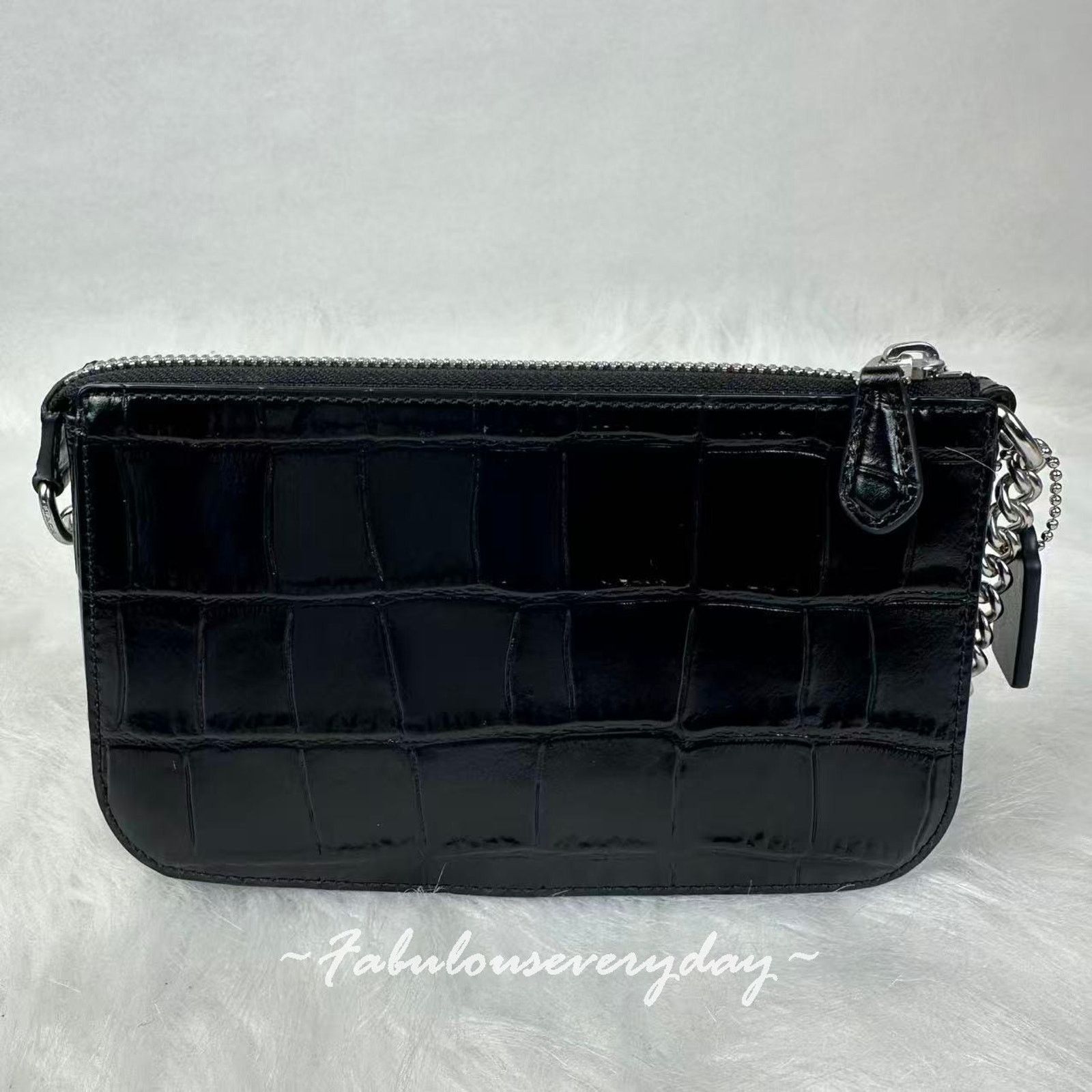 Coach Coach Nolita 19 Chain Strap Crocodile-embossed Leather/Black Size ONE SIZE - 4 Thumbnail
