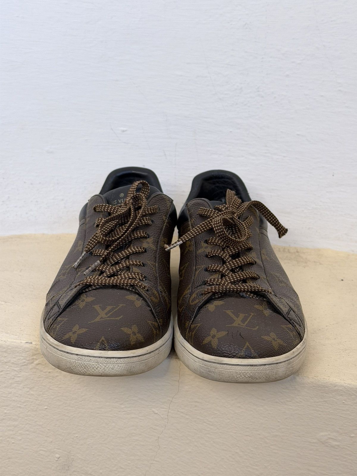 Louis Vuitton Louis Vuitton Leather Brown Low-Top Men‘s Sneakers Size 43 Size US 8.5 / EU 41-42 - 4 Thumbnail