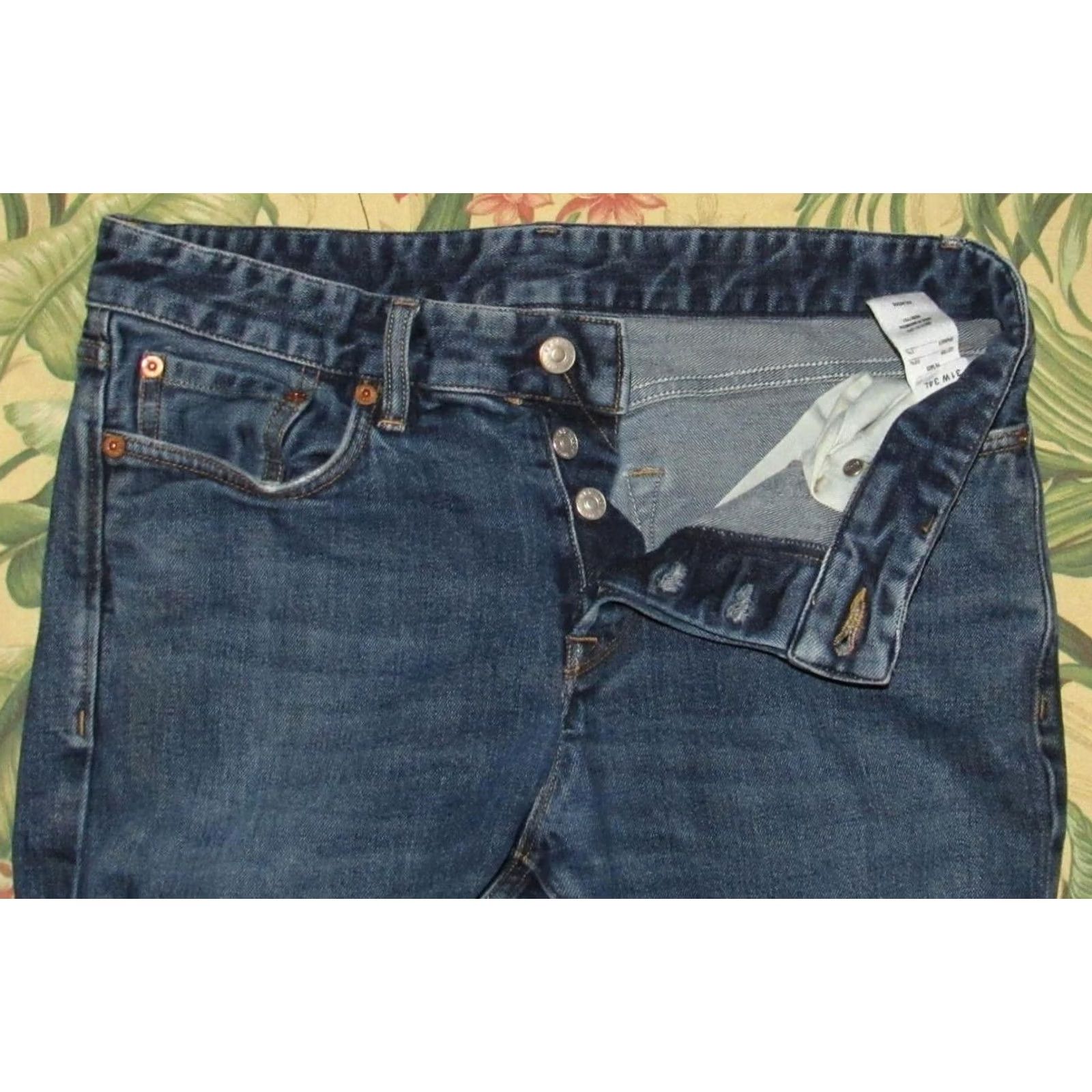 Buck Mason BUCK MASON Maverick Slim Double Dipped Denim Jeans 31 x 30 Mens Blue Size US 31 - 5 Thumbnail