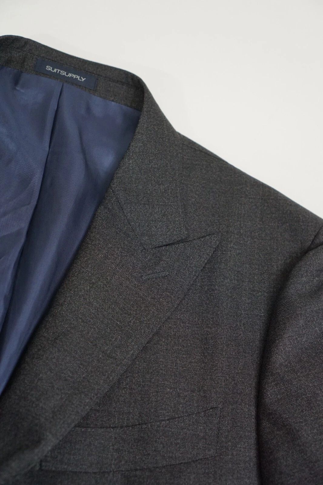 Suitsupply Men Suitsupply Blazer Washigton Peak Grey Wool S120 UK/US46 Size 46R - 3 Thumbnail
