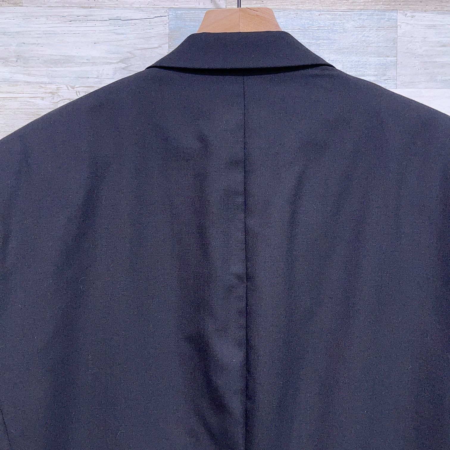 Stafford Stafford 100% Wool Notch Collar Tuxedo Suit Black 44L 40x30 Size 44R - 7 Thumbnail