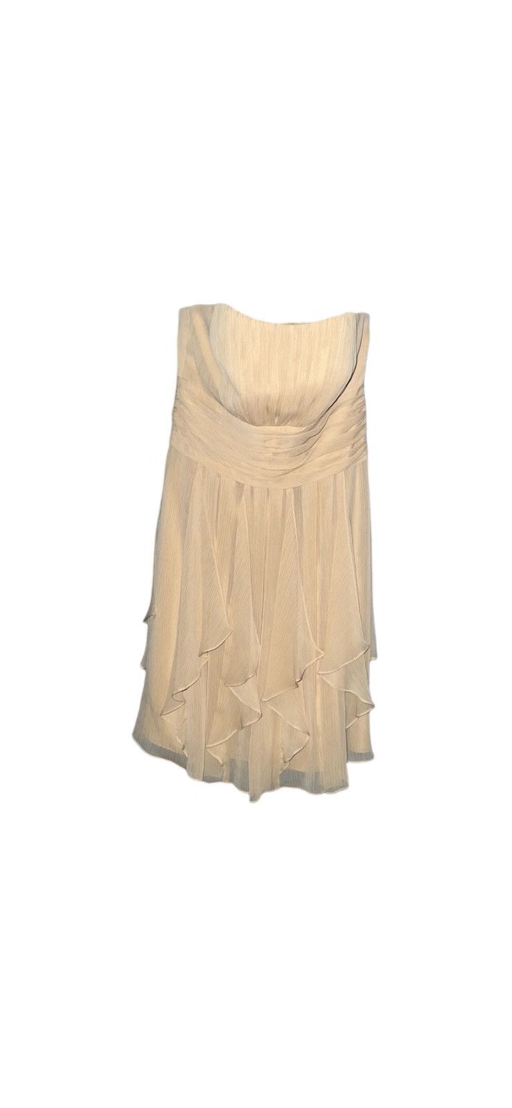 Other David's Bridal Dress Yellow F14169 Chiffon Prom Formal Size S / US 4 / IT 40 - 8 Thumbnail