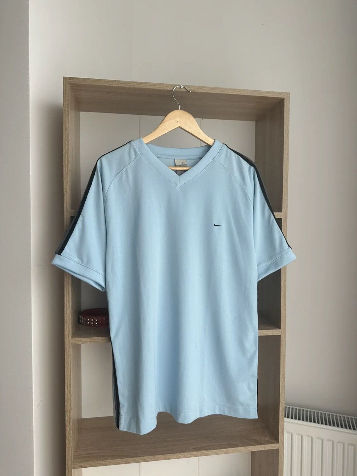 Vintage Blue T-shirt Nike Big Logo