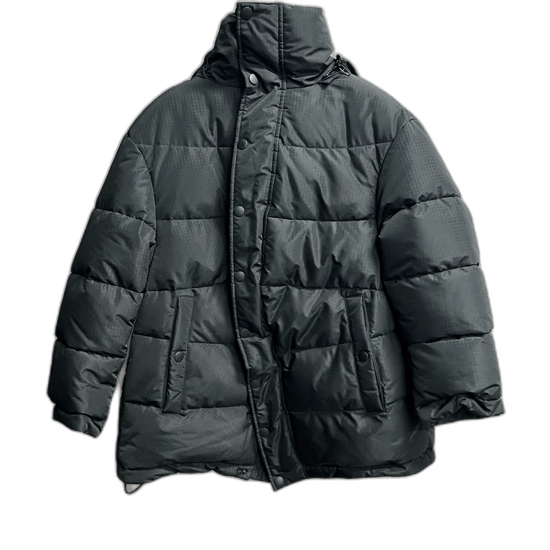 Balenciaga Black Logo Puffer Jacket-yf