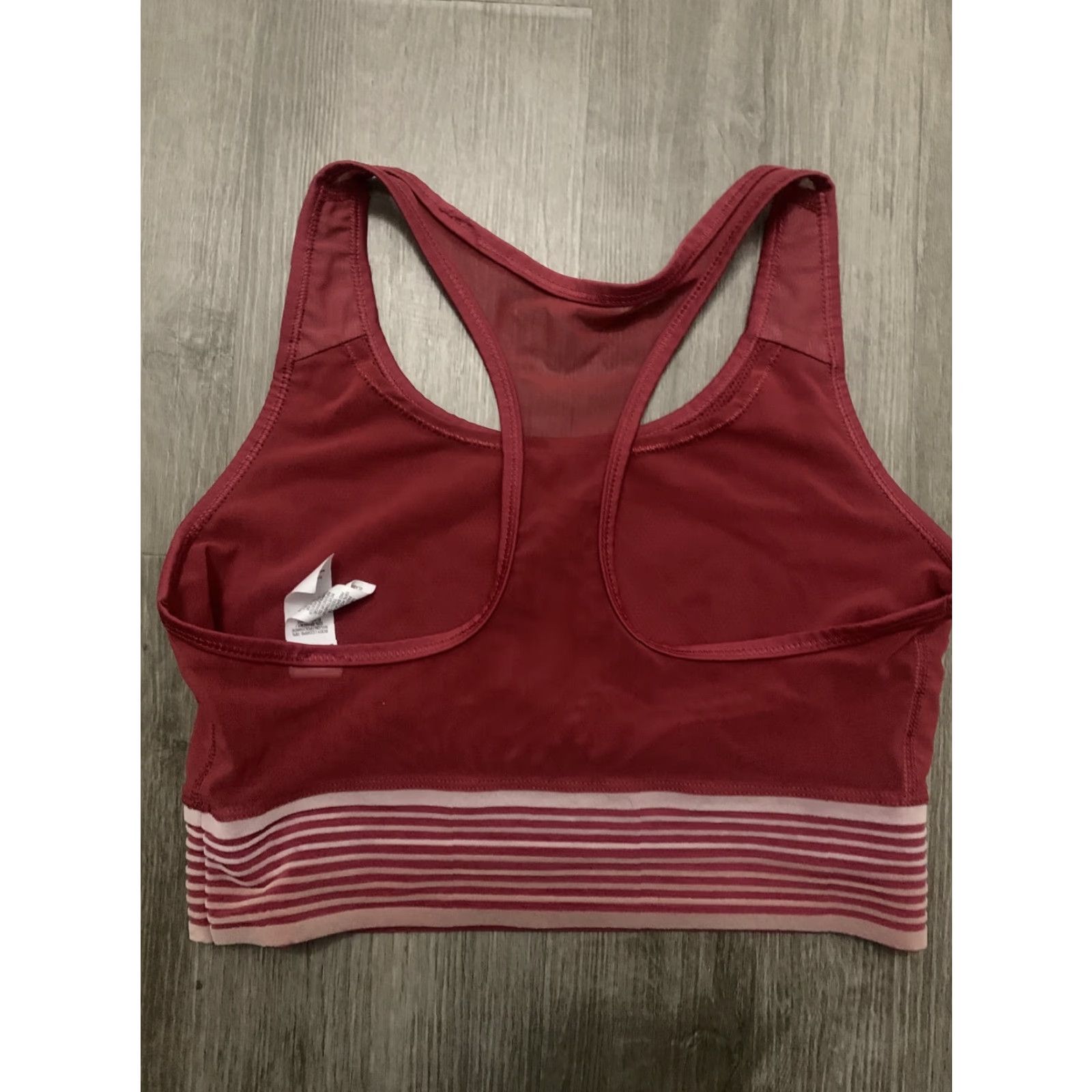Nike Nike Womens Pro Training No Pad Racerback Wireless Red Sports Bra Size Medium Size ONE SIZE - 4 Thumbnail