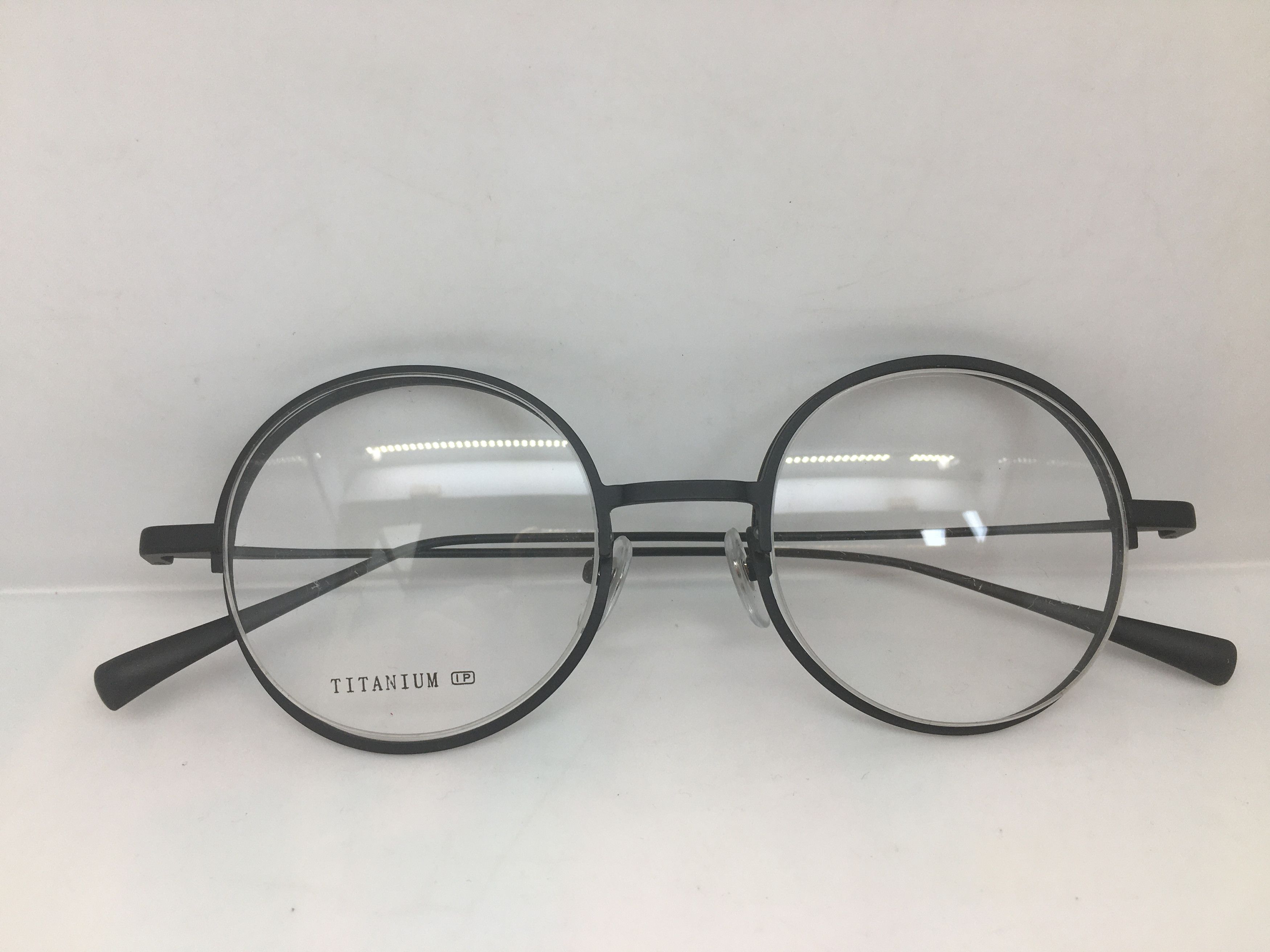 Other Black Titanium Round Eyeglasses Frame HARVARD Size ONE SIZE - 5 Thumbnail