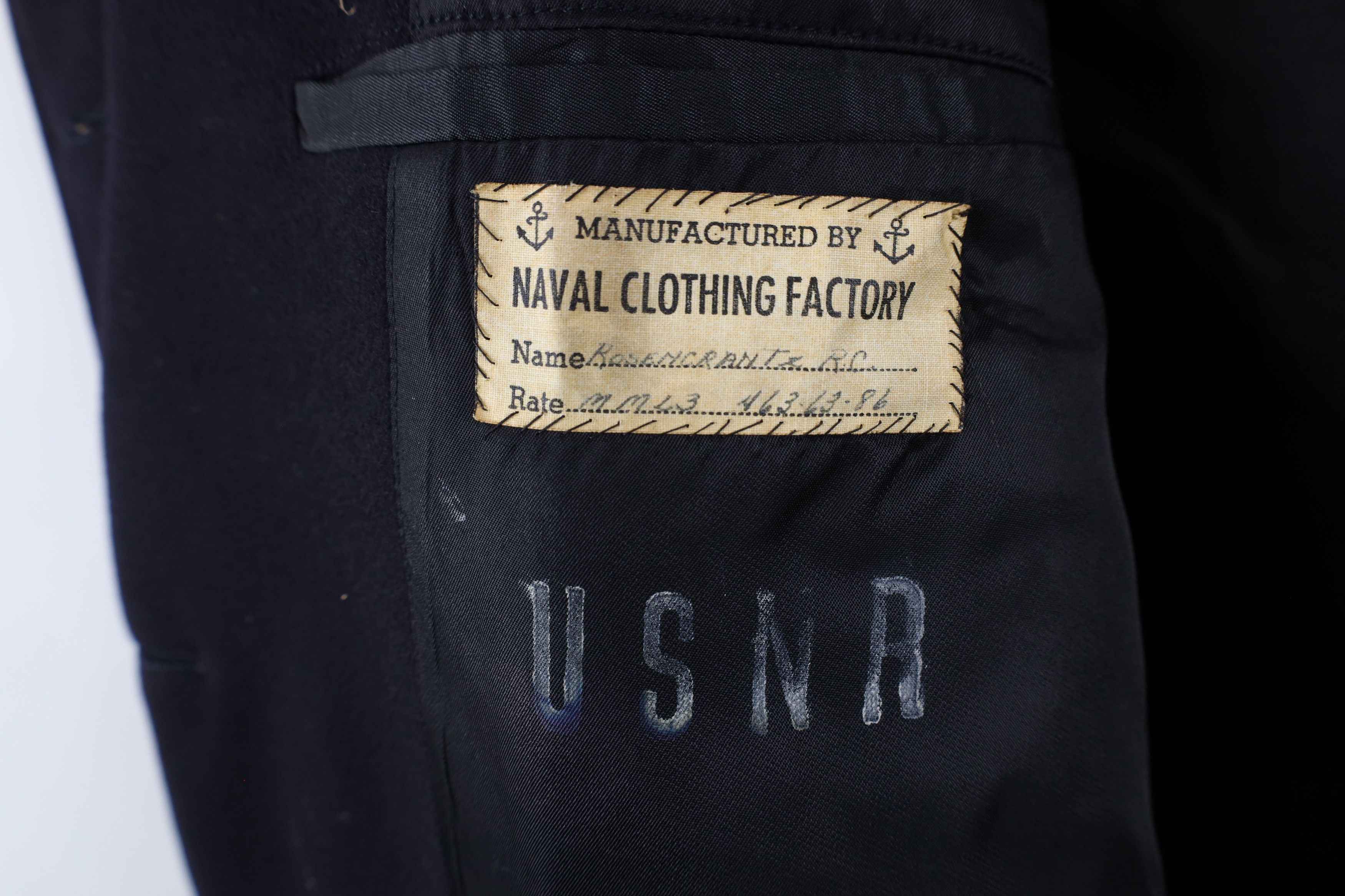 Vintage Vintage 40s World War II WWII Peacoat Jacket Blue USA USNR Size US XL / EU 56 / 4 - 10 Thumbnail