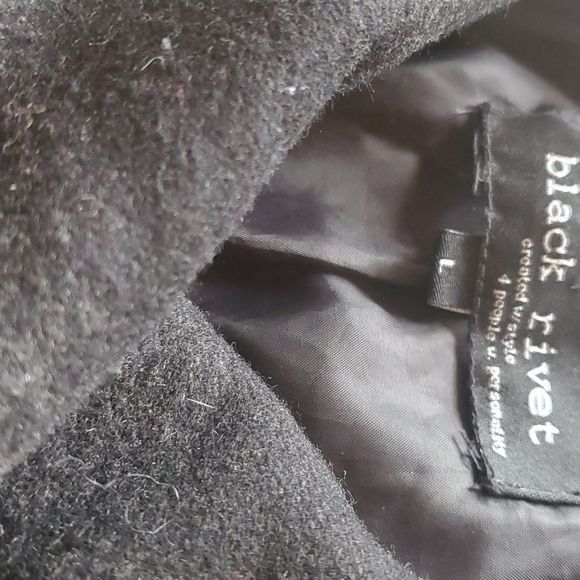 Black Rivet Black Rivet Button-up Collar Wool Long Slv Sz. L Coat Jacket Size L / US 10 / IT 46 - 8 Thumbnail