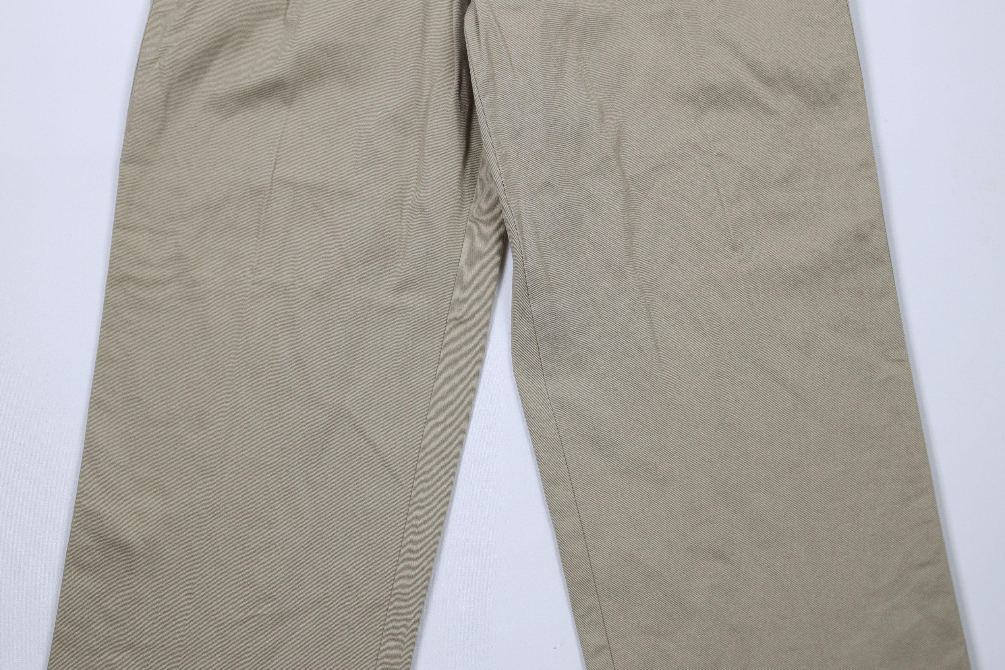 Tommy Hilfiger × Vintage Vintage 90s Tommy Hilfiger Wide Leg Chino Pants Khaki Cotton Size US 30 / EU 46 - 3 Thumbnail