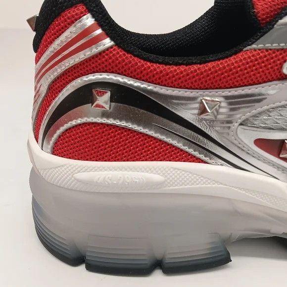 Valentino Valentino Ms2960 Studded Mesh Runner Sneakers - EU43 US10 Size US 10 / EU 43 - 10 Thumbnail