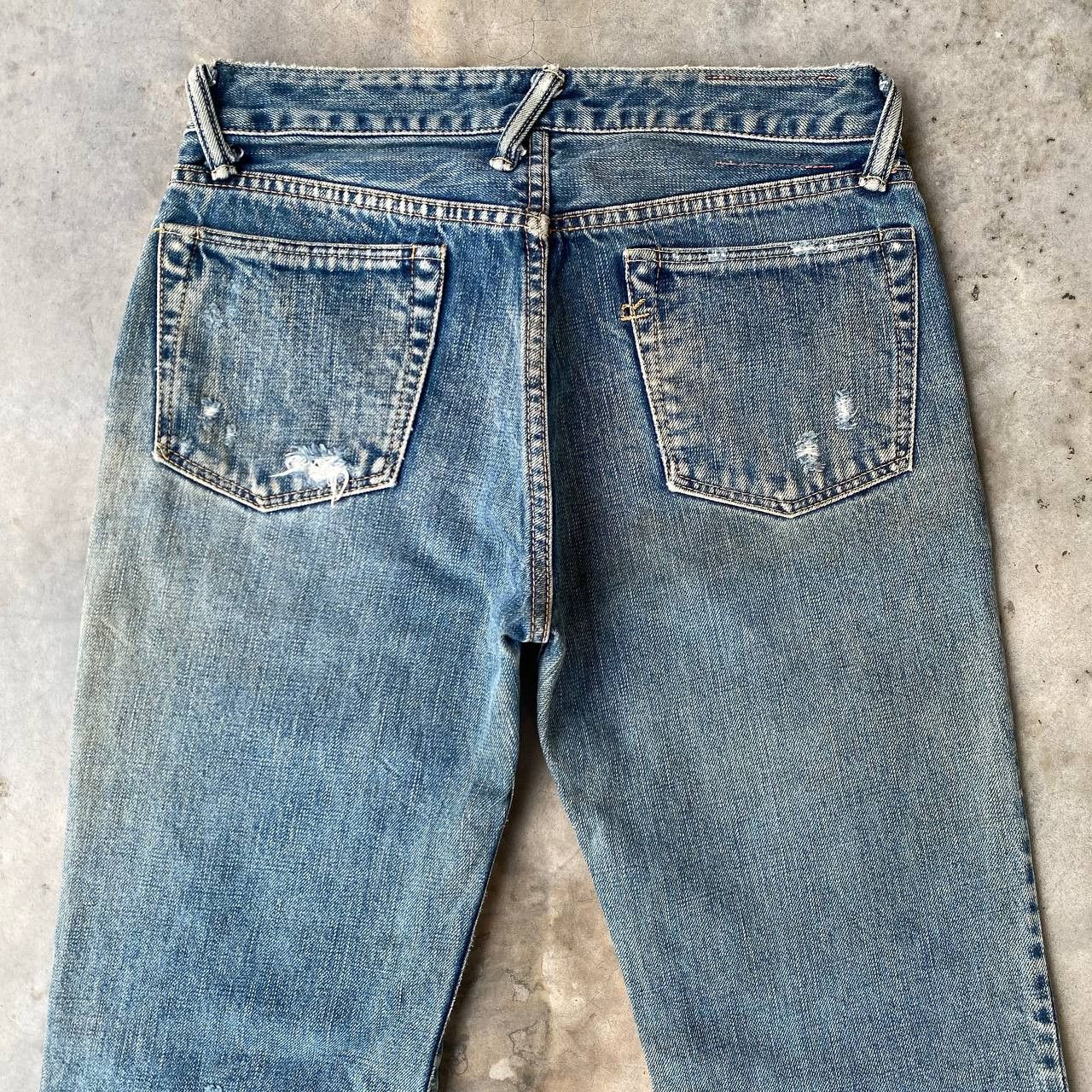 45rpm VINTAGE 45RPM DISTRESSED DENIM W28X29" Size US 28 / EU 44 - 7 Thumbnail