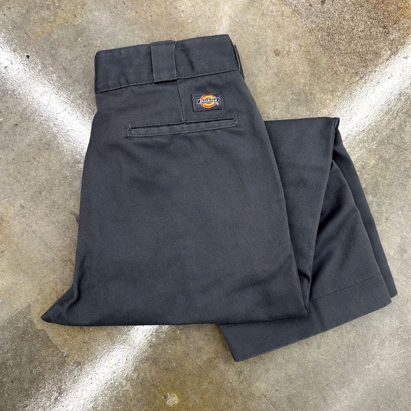 Dickies VINTAGE Dickies 874 Original Fit Workwear Pants Green 32 X 25 Mens Slat Pocket Zipper Size US 32 / EU 48 - 2 Thumbnail