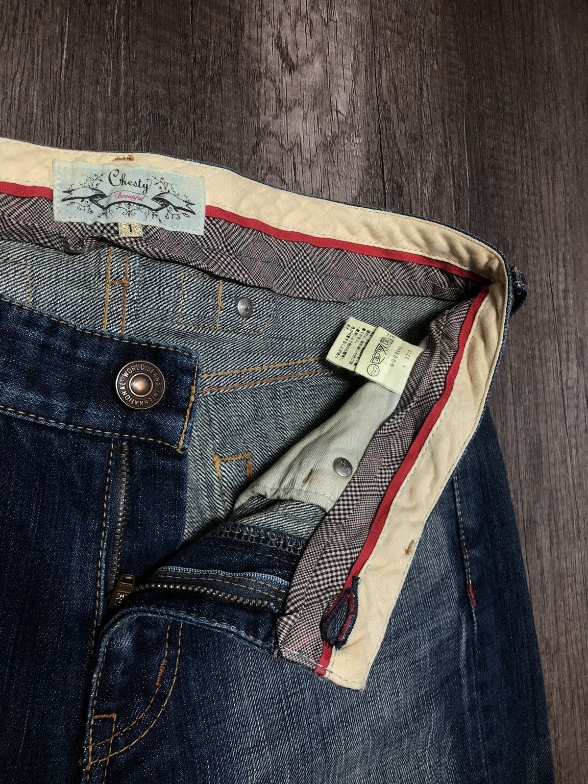 Designer × Japanese Brand × Vintage Vintage Chesty Buckle Back Denim Jeans Japanese Brand Size US 32 / EU 48 - 17 Thumbnail