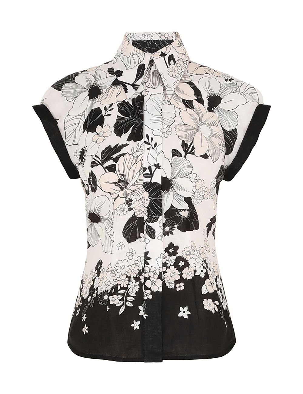 Zimmermann oc11z0525 Pop Short Sleeve Shirt in Multicolor Size L / US 10 / IT 46 - 1 Thumbnail