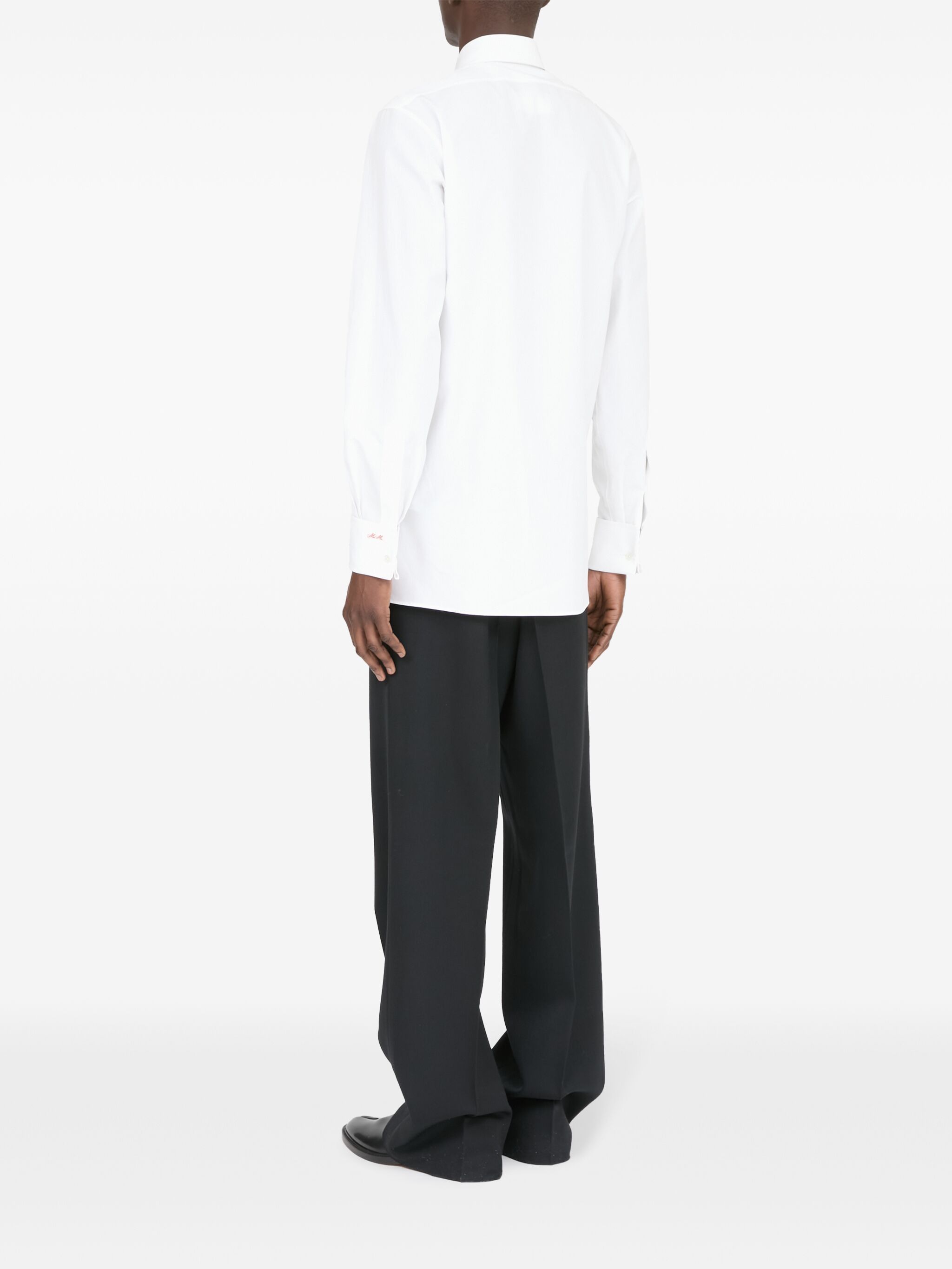 Maison Margiela o1s22i1n1024 Pointed Collar Shirt in White Size US M / EU 48-50 / 2 - 5 Thumbnail