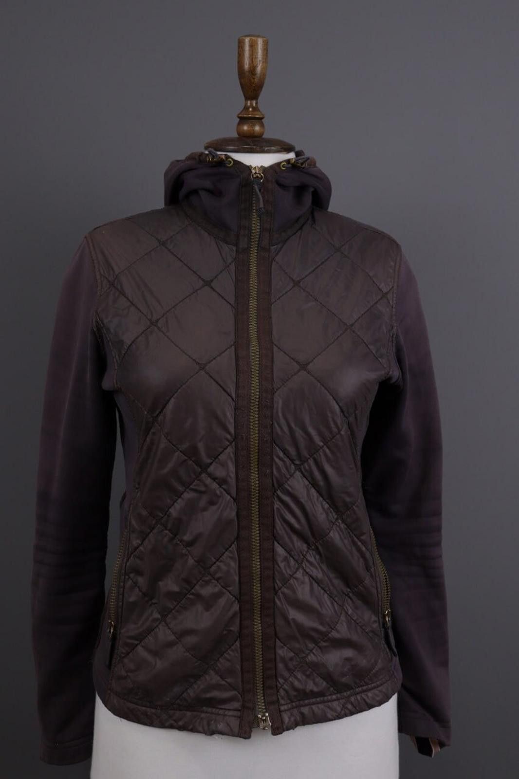 Frauenschuh Frauenschuh Brown Puffer Hooded Fleece Jacket Size S Size S / US 4 / IT 40 - 2 Thumbnail