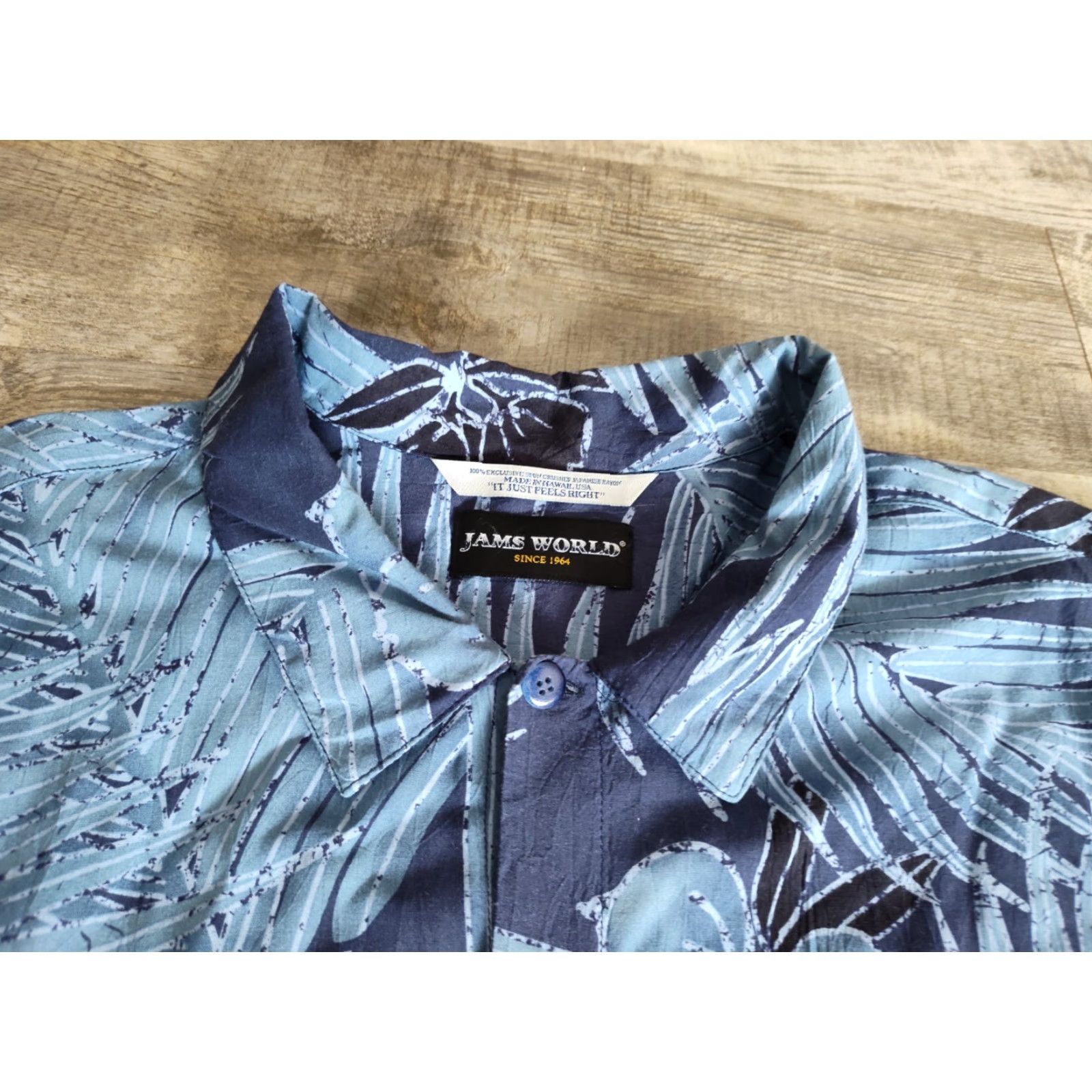 Jams World VINTAGE Jams World Hawaiian Aloha Shirt Men 4XL Short Sleeve Floral Rayon Blue Casual Size US XXL / EU 58 / 5 - 7 Thumbnail
