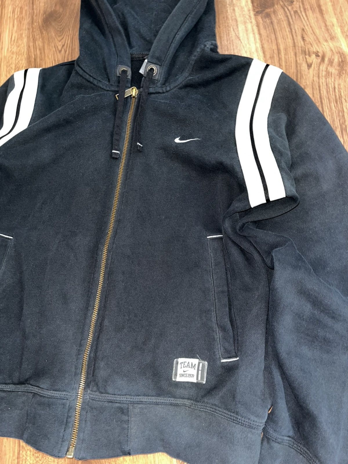Nike Vintage Nike “72” Distressed Logo Zip‑Up Hoodie Size US S / EU 44-46 / 1 - 4 Thumbnail
