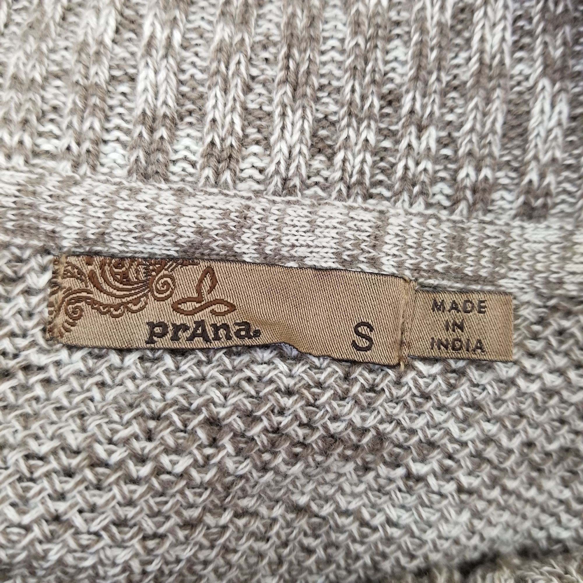 Prana Prana S Tan Sweater Dress ARCHER Shawl Cowl Neck Mini Knit P Size S / US 4 / IT 40 - 3 Thumbnail