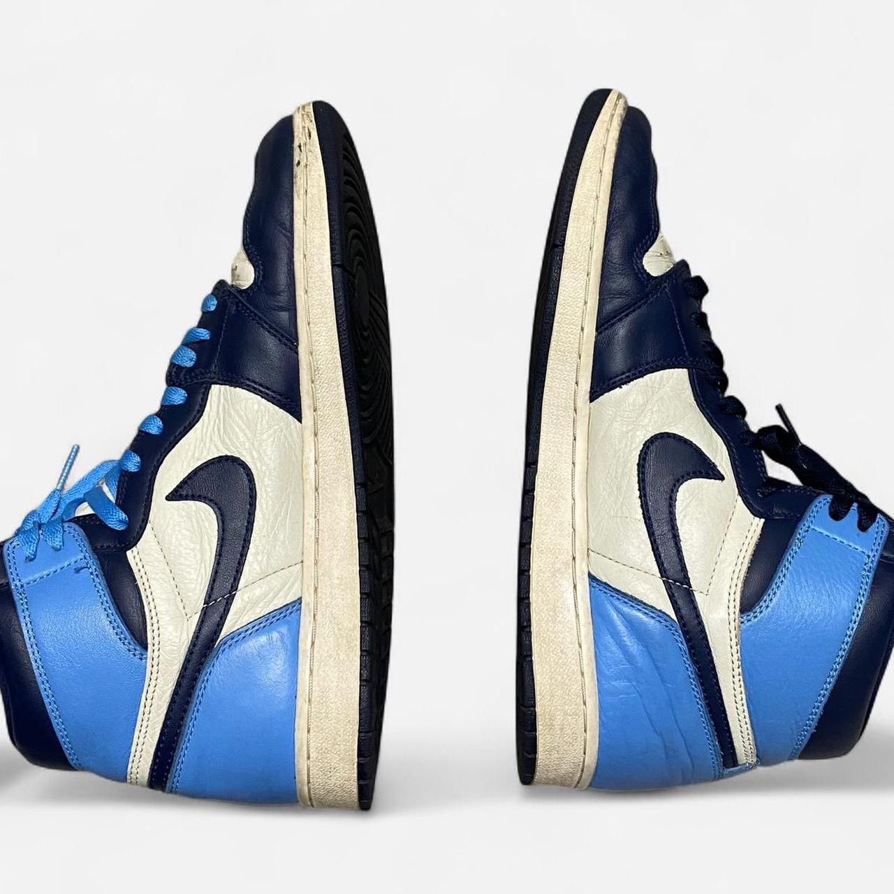 Nike Air Jordan 1 retro high OG university blue sneakers Size US 10 / EU 43 - 5 Thumbnail