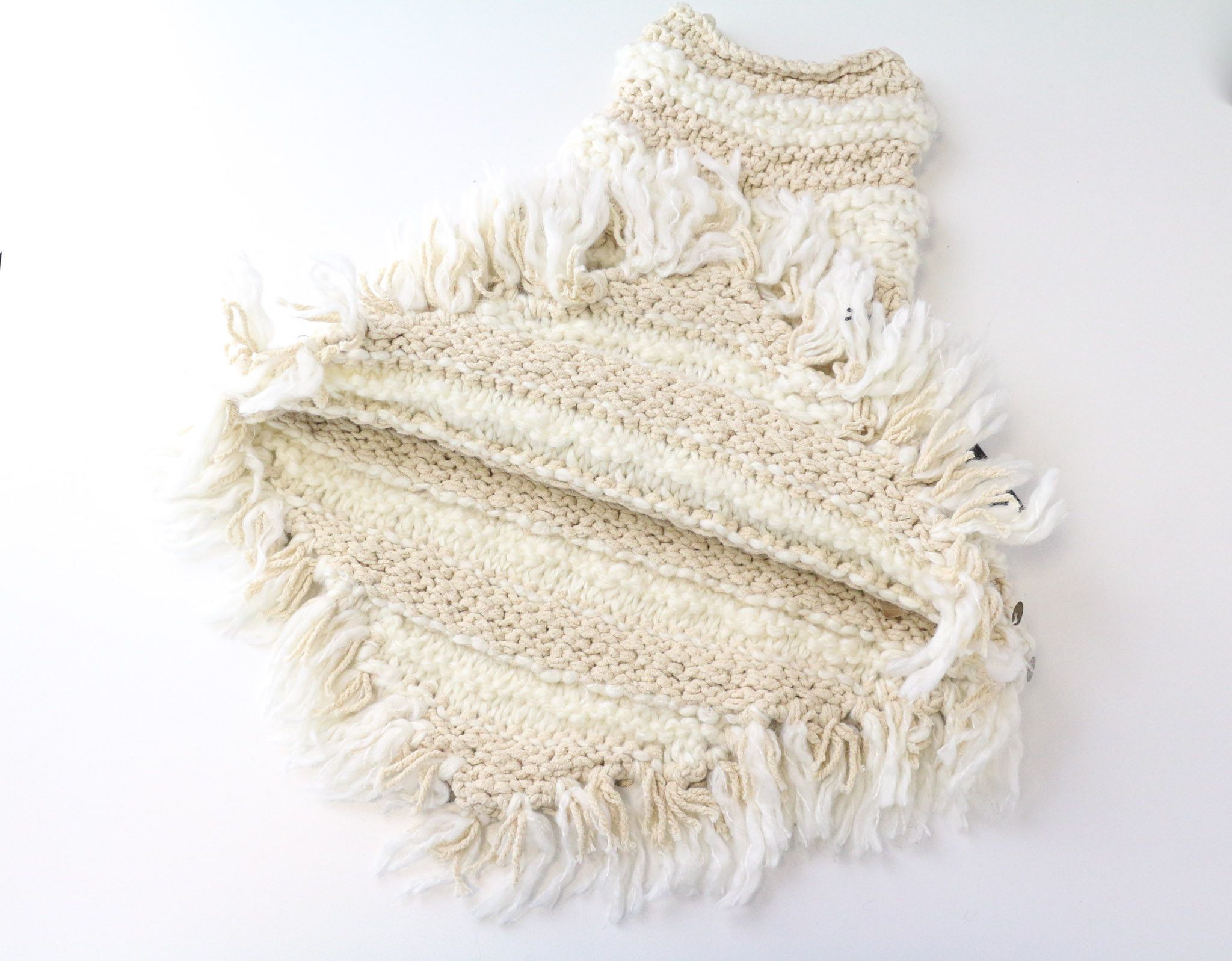 Scotch & Soda AMS COUTURE OS Beige Knit Tassel Scarf 75004 Size ONE SIZE - 2 Thumbnail