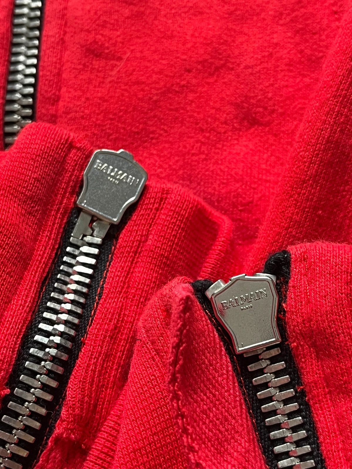 Balmain Balmain Paris Zipped-Up Embroidered Hoodie Vest Archive Size US L / EU 52-54 / 3 - 9 Thumbnail